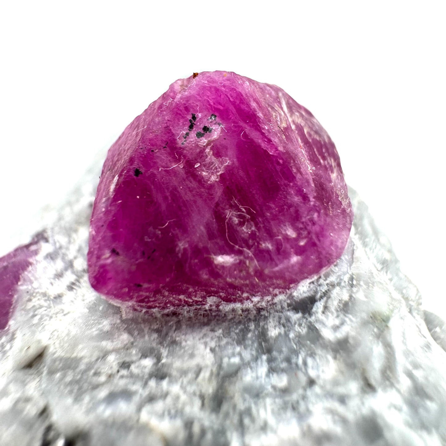 Ruby on Matrix | Natural crystal cluster, UV reactive, raw mineral specimen (Pakistan)