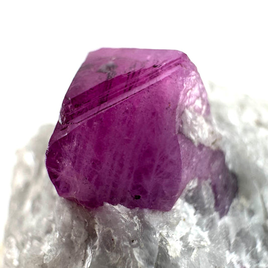 Ruby on Matrix | Natural crystal cluster, UV reactive, raw mineral specimen (Pakistan)