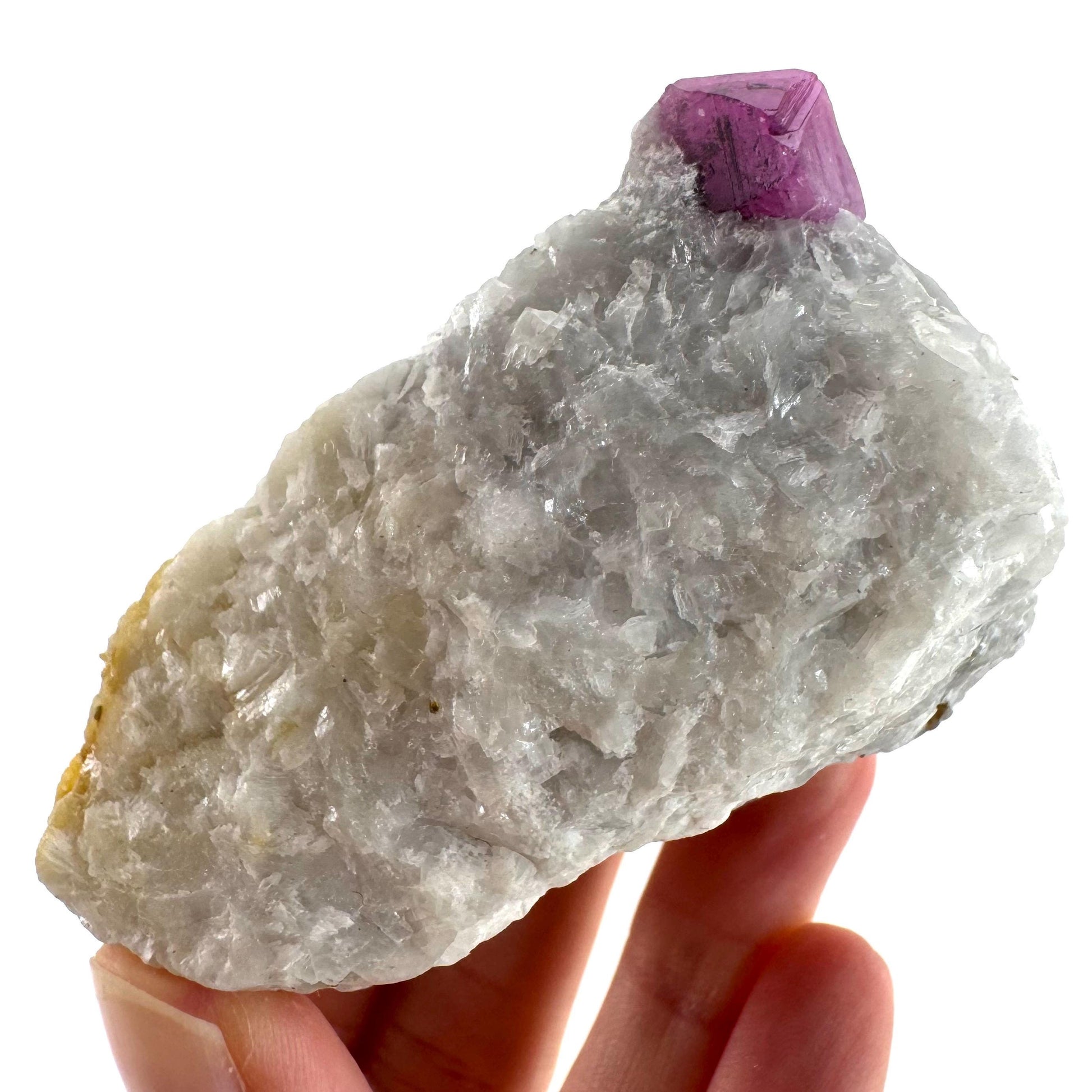 Ruby on Matrix | Natural crystal cluster, UV reactive, raw mineral specimen (Pakistan)
