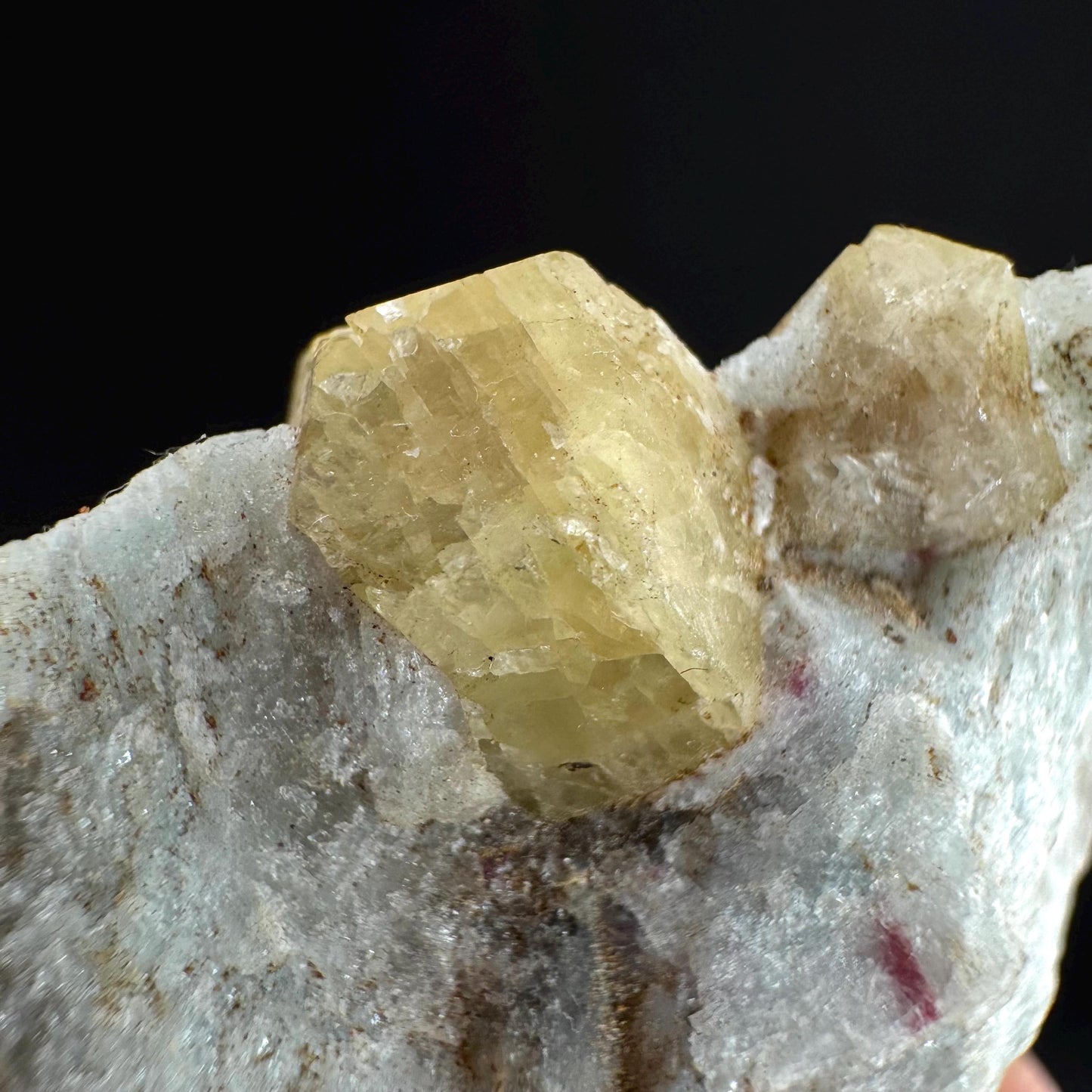 Rare! Londonite with Liddicoatite | natural crystal cluster, raw mineral specimen (Madagascar)