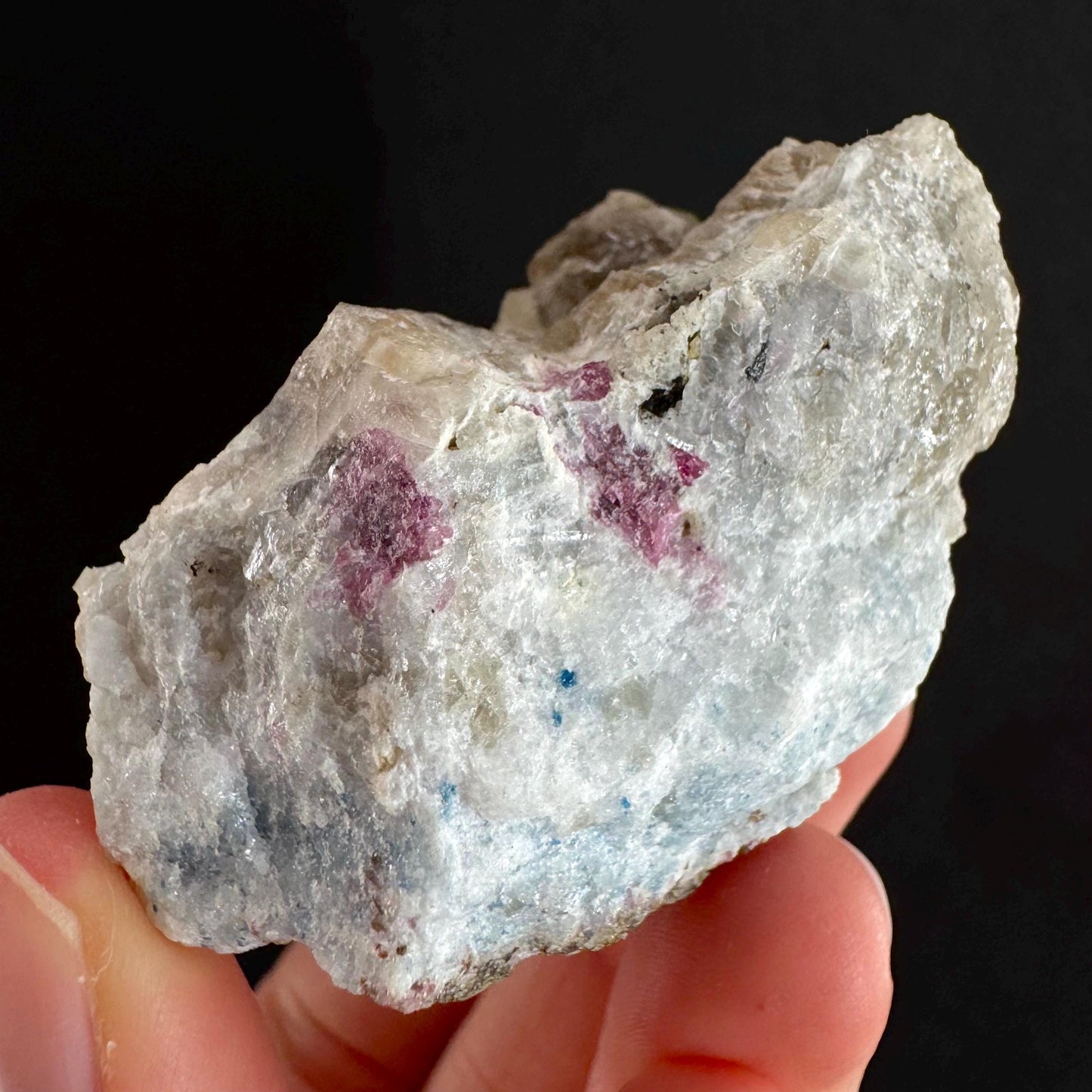 Rare! Londonite with Liddicoatite | natural crystal cluster, raw mineral specimen (Madagascar)