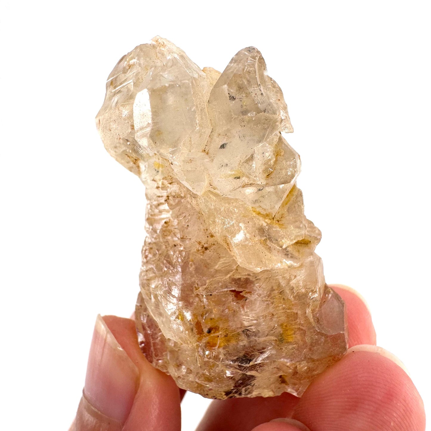 Firefly Petroleum Quartz | UV reactive crystal, fluorescent mineral from Madagascar