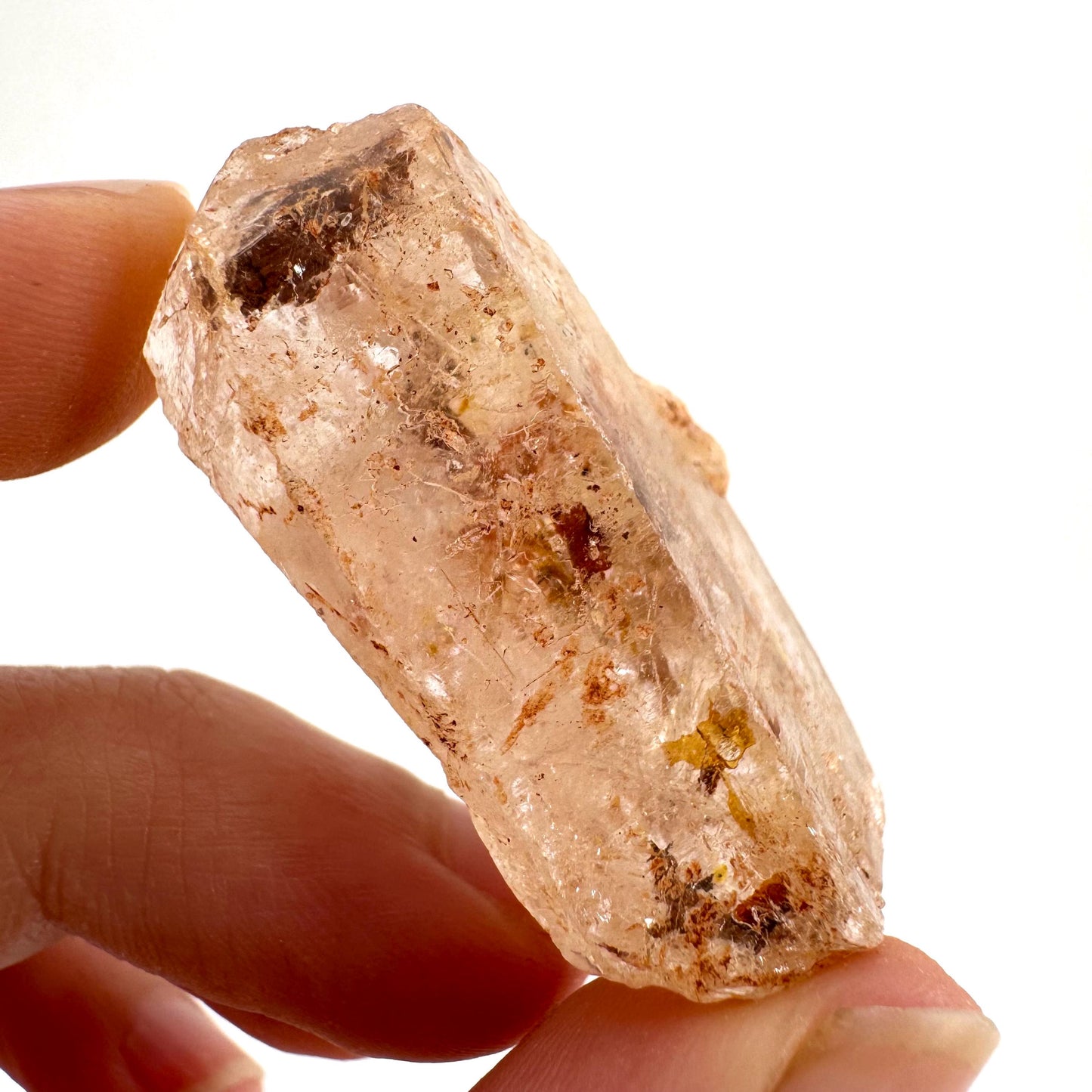 Firefly Petroleum Quartz | UV reactive crystal, fluorescent mineral from Madagascar