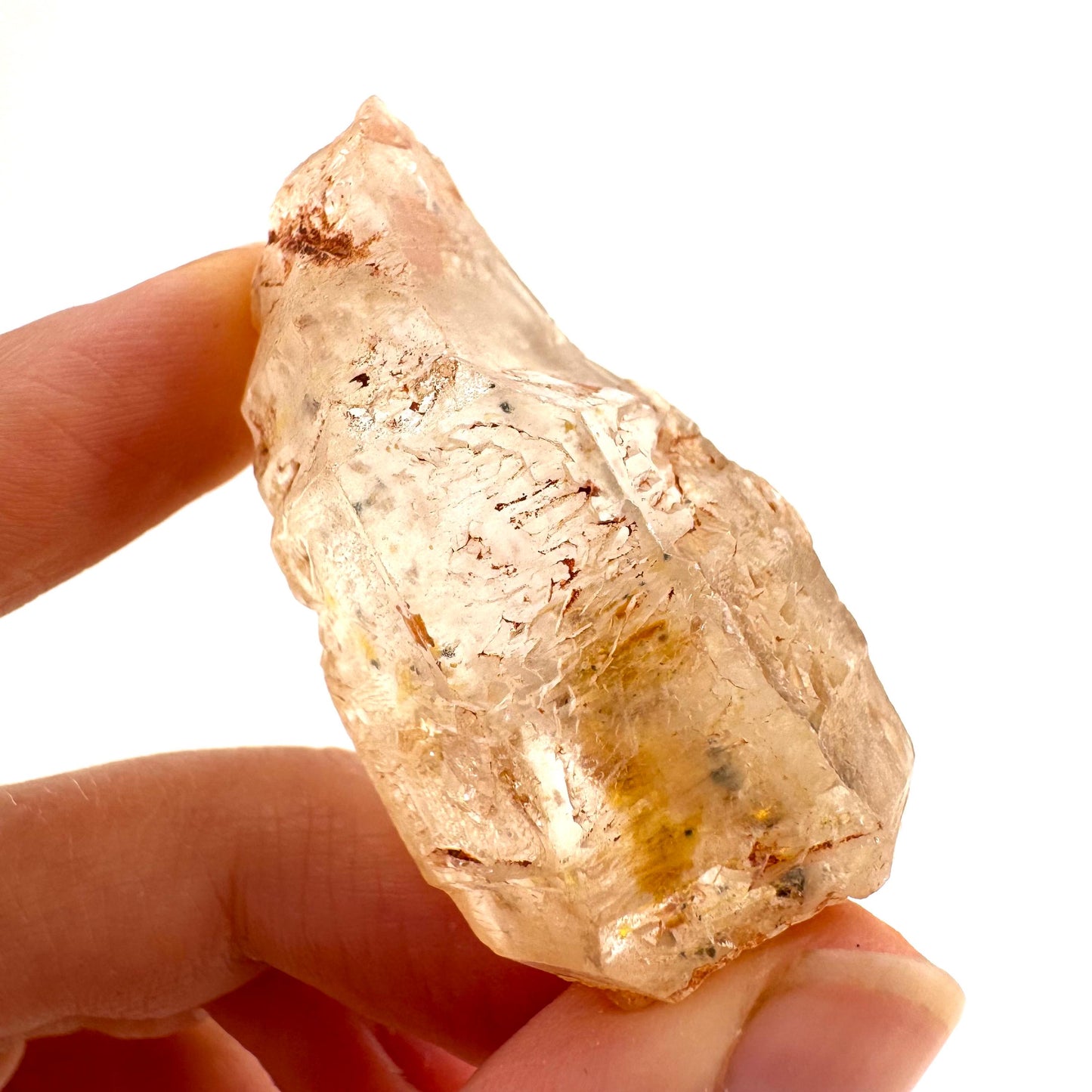 Firefly Petroleum Quartz | UV reactive crystal, fluorescent mineral from Madagascar