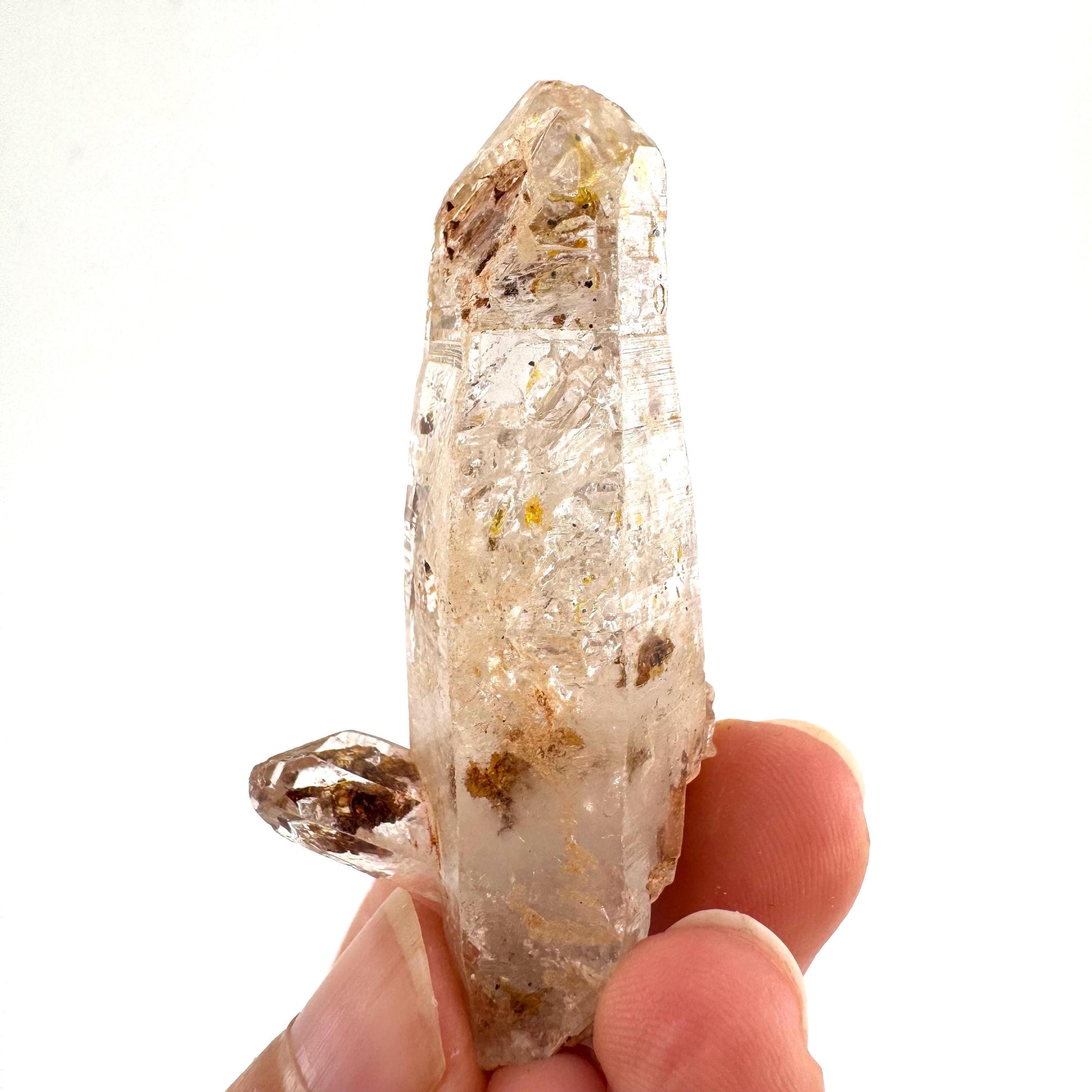 Firefly Petroleum Quartz | UV reactive crystal, fluorescent mineral from Madagascar