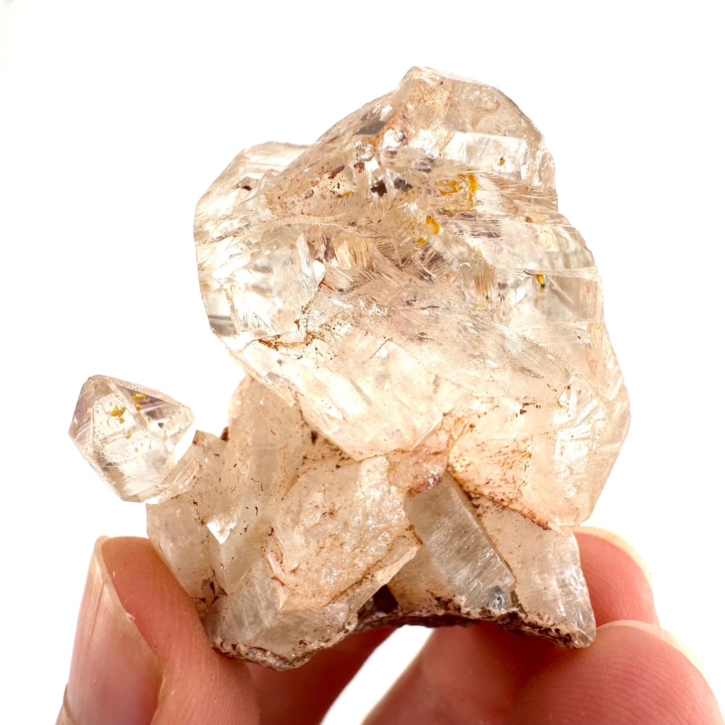 Firefly Petroleum Quartz | UV reactive crystal, fluorescent mineral from Madagascar