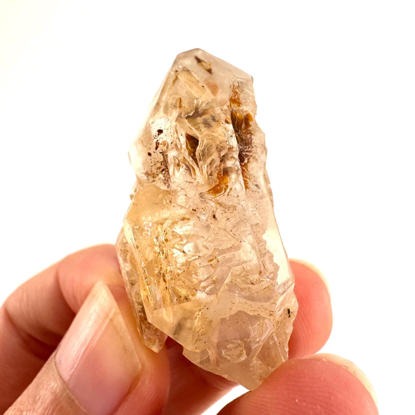 Firefly Petroleum Quartz | UV reactive crystal, fluorescent mineral from Madagascar