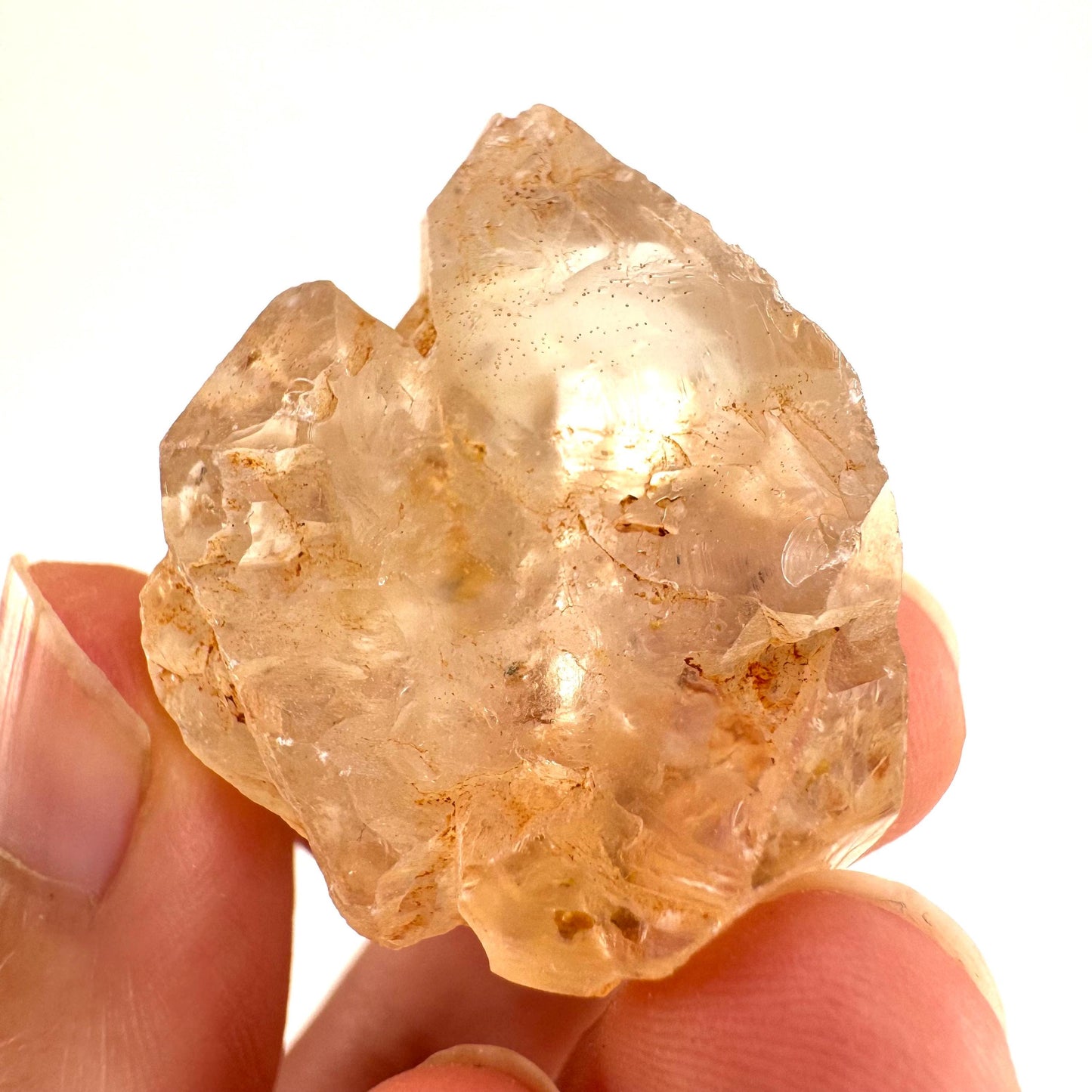 Firefly Petroleum Quartz | UV reactive crystal, fluorescent mineral from Madagascar