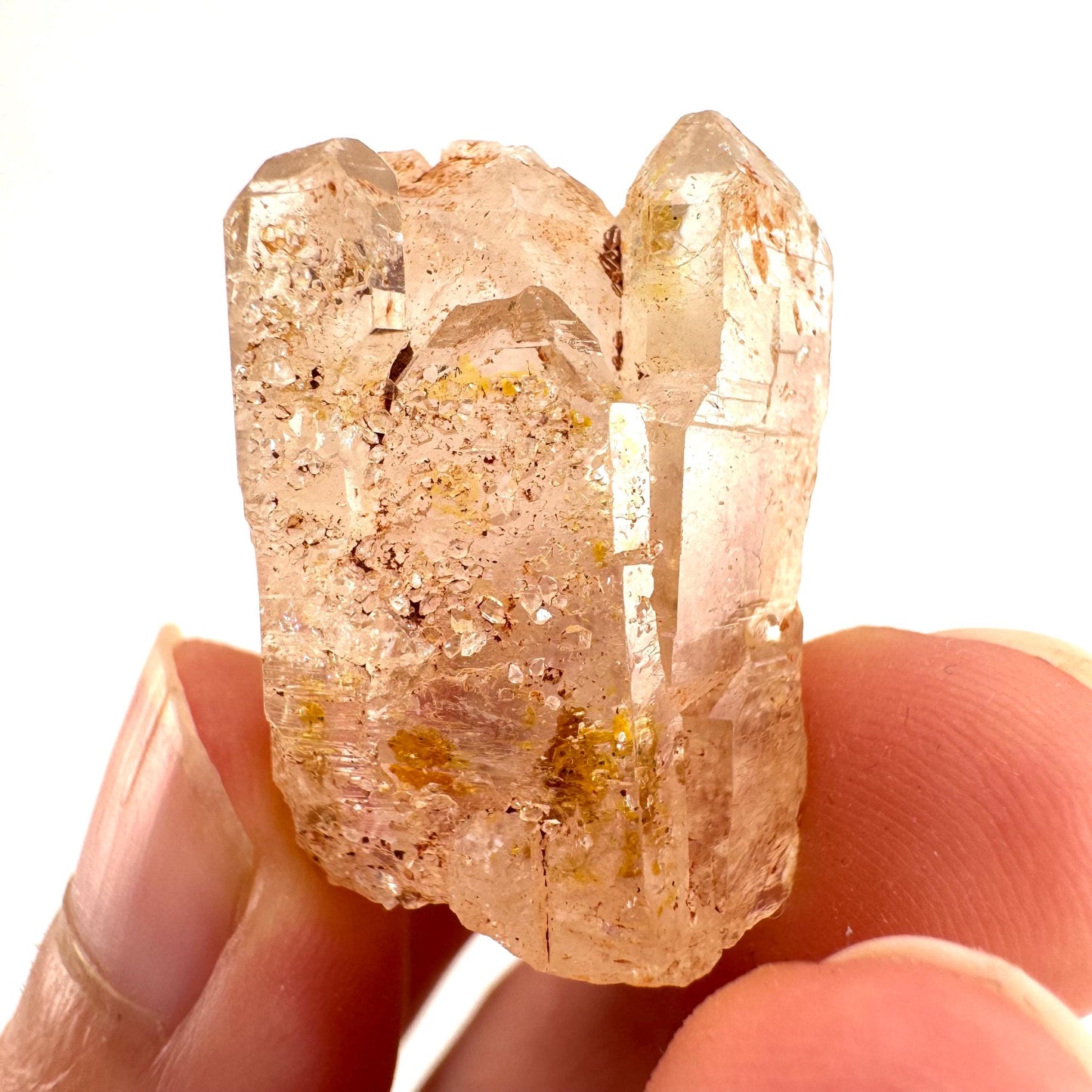Firefly Petroleum Quartz | UV reactive crystal, fluorescent mineral from Madagascar