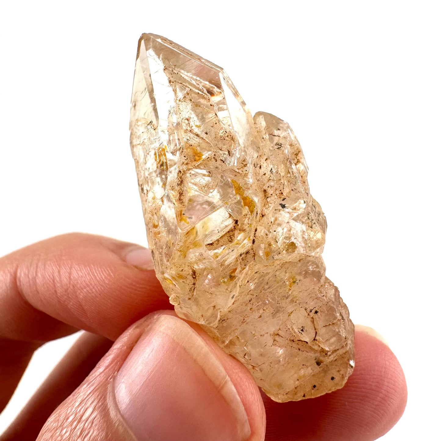 Firefly Petroleum Quartz | UV reactive crystal, fluorescent mineral from Madagascar