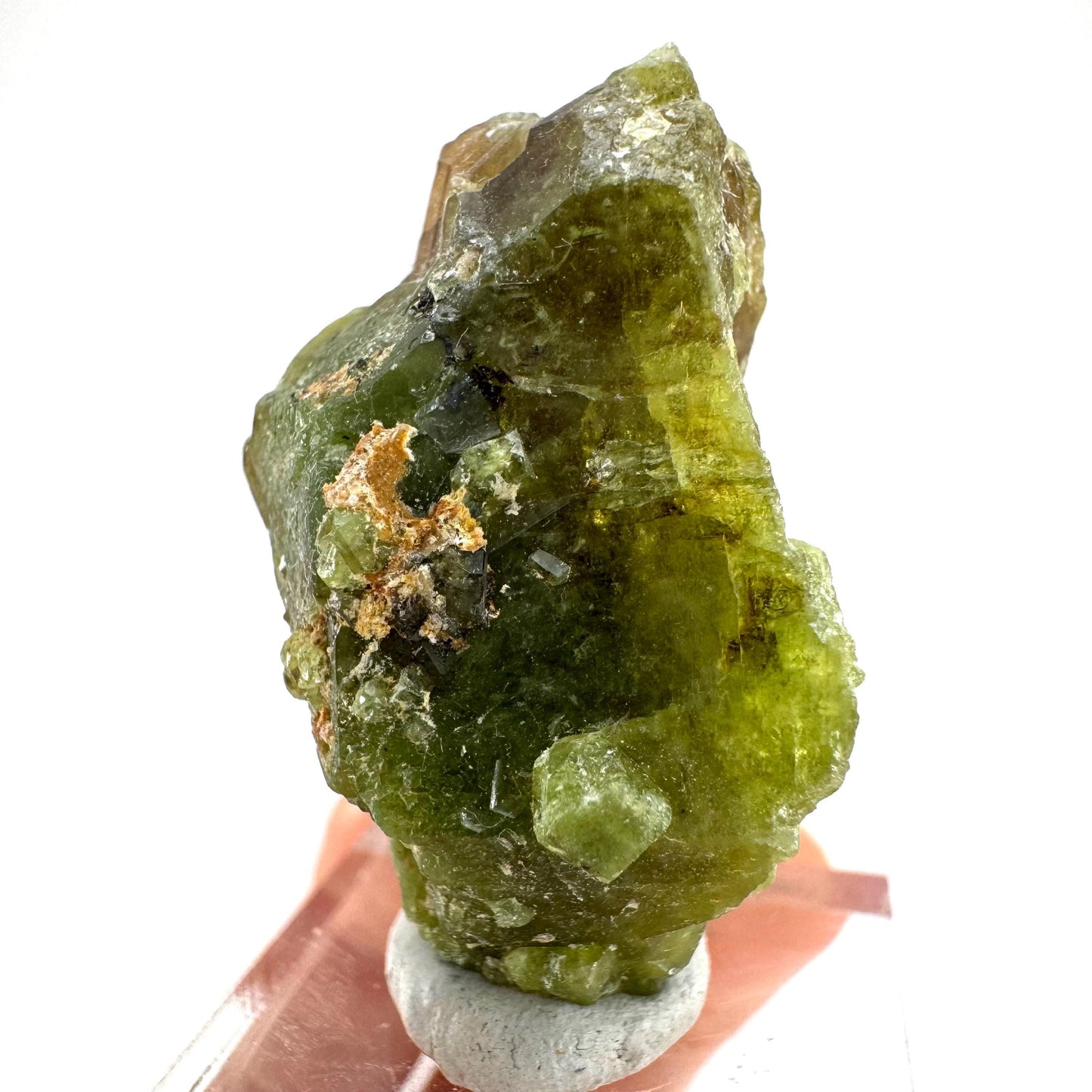 Andradite-Grossular Garnet | natural green crystal, raw mineral specimen from Mali