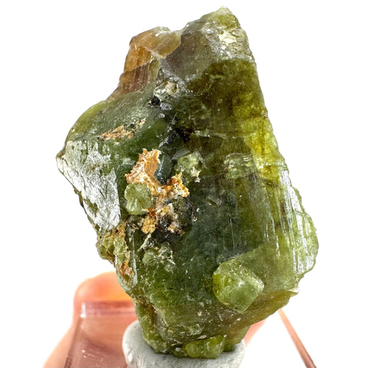 Andradite-Grossular Garnet | natural green crystal, raw mineral specimen from Mali