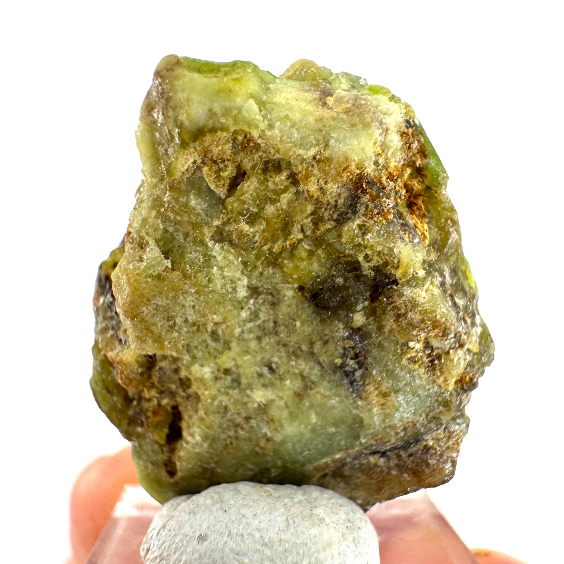 Andradite-Grossular Garnet | natural green crystal, raw mineral specimen from Mali