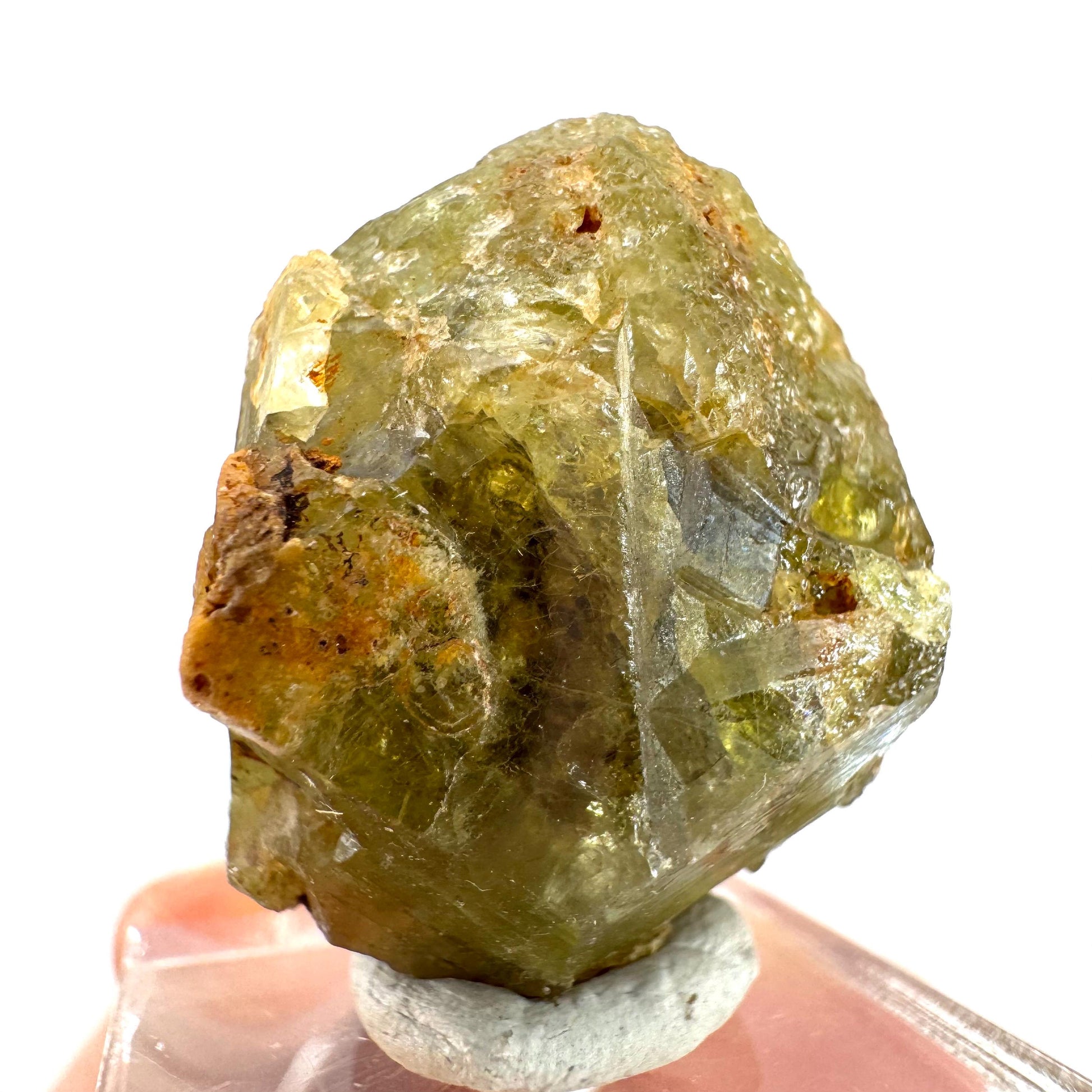 Andradite-Grossular Garnet | natural green crystal, raw mineral specimen from Mali