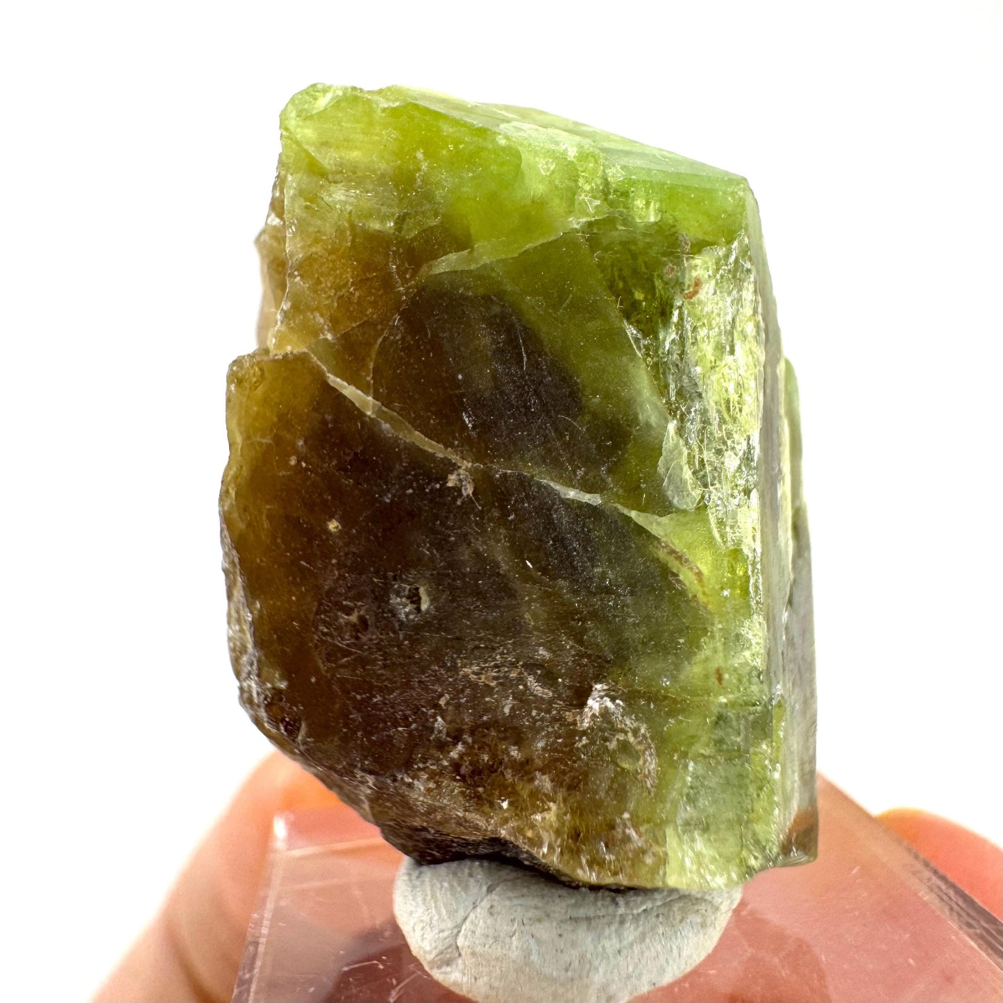 Andradite-Grossular Garnet | natural green crystal, raw mineral specimen from Mali