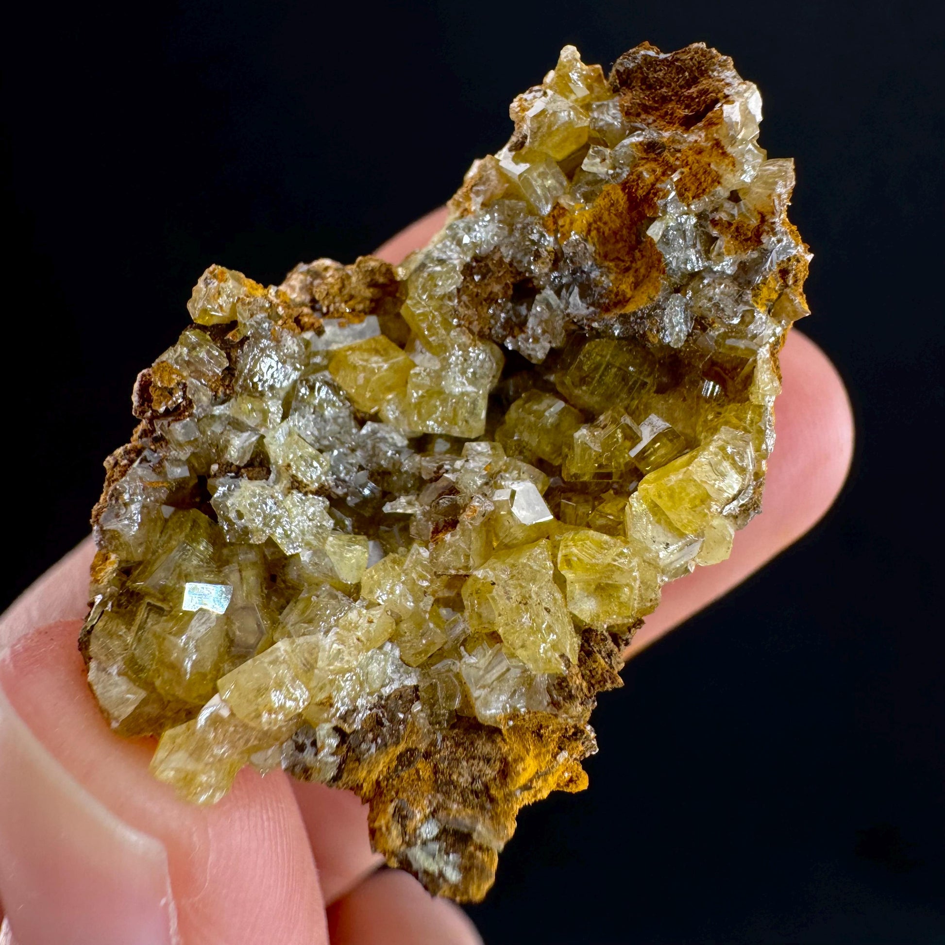 Mimetite Mineral Specimen | Rare Yellow Crystal from Thailand