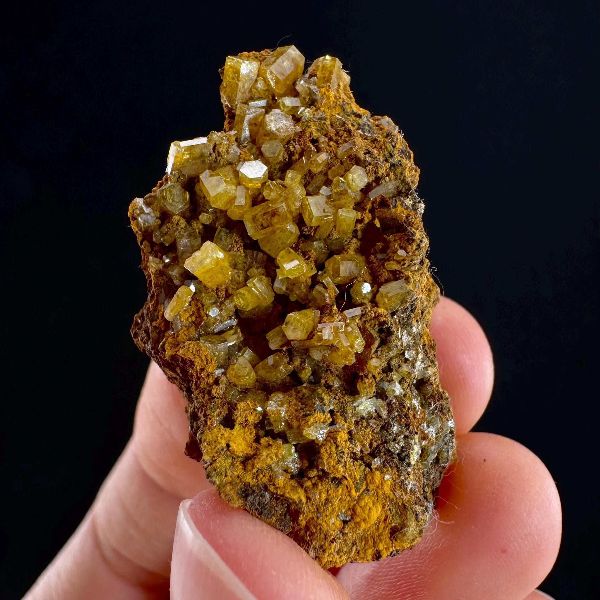 Mimetite Mineral Specimen | Rare Yellow Crystal from Thailand