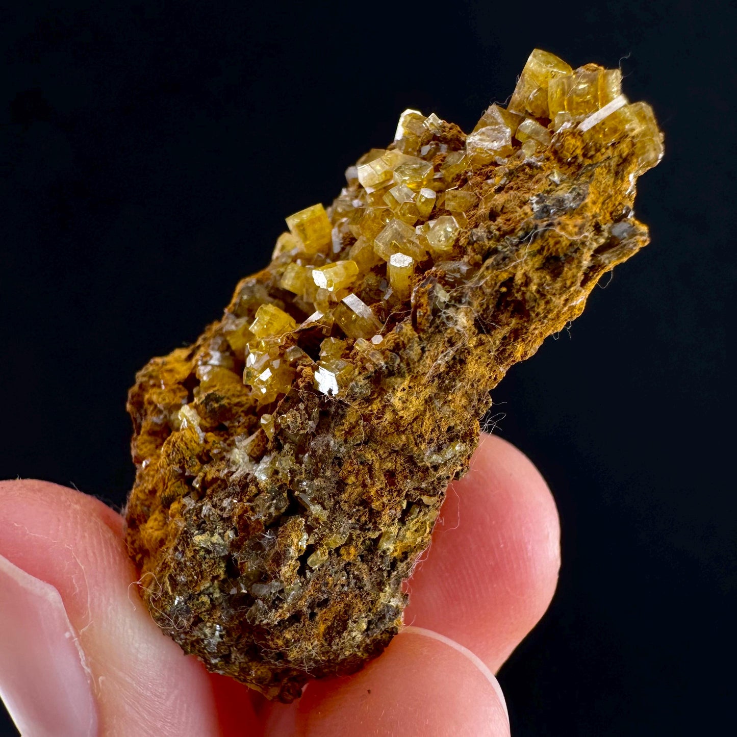 Mimetite Mineral Specimen | Rare Yellow Crystal from Thailand