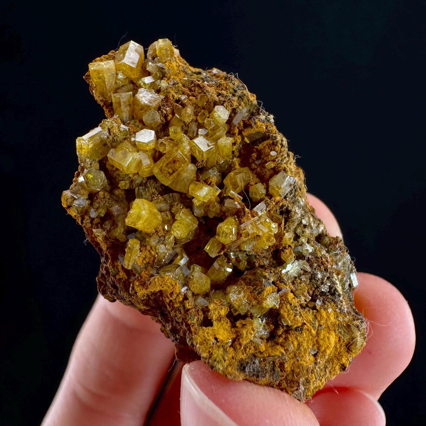 Mimetite Mineral Specimen | Rare Yellow Crystal from Thailand