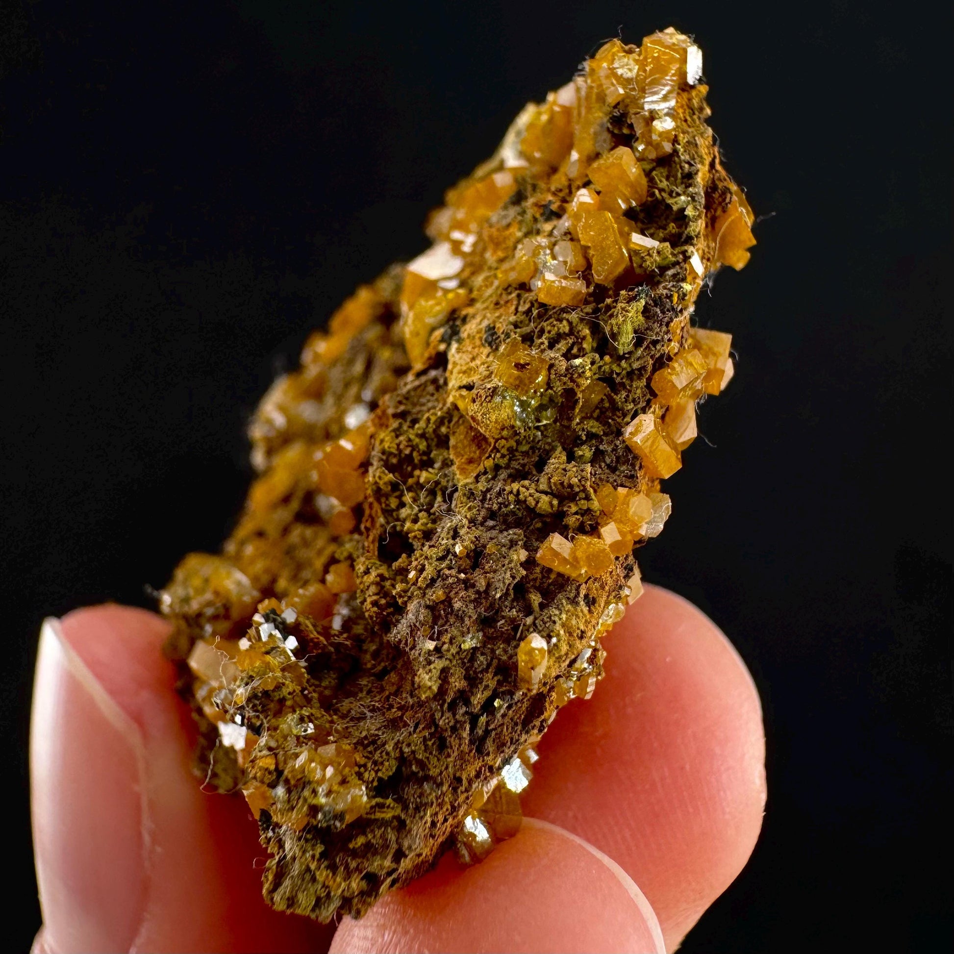 Mimetite Mineral Specimen | Rare Yellow Crystal from Thailand