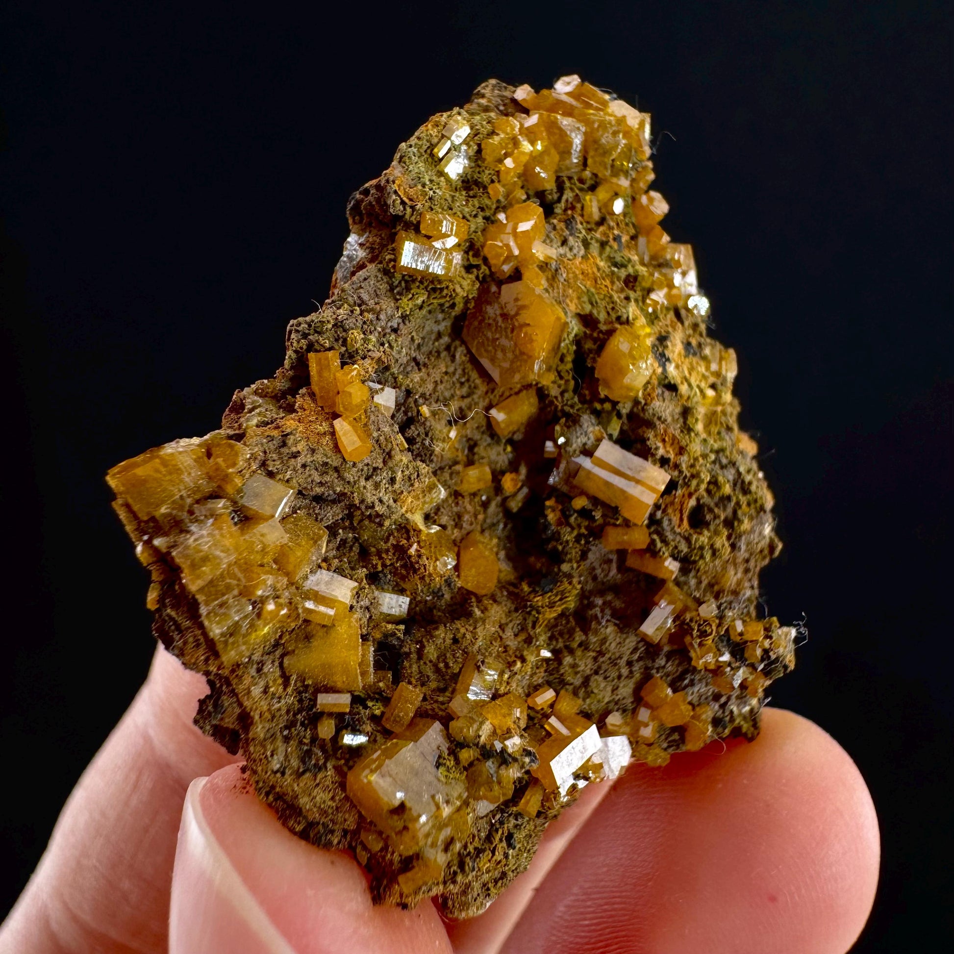 Mimetite Mineral Specimen | Rare Yellow Crystal from Thailand