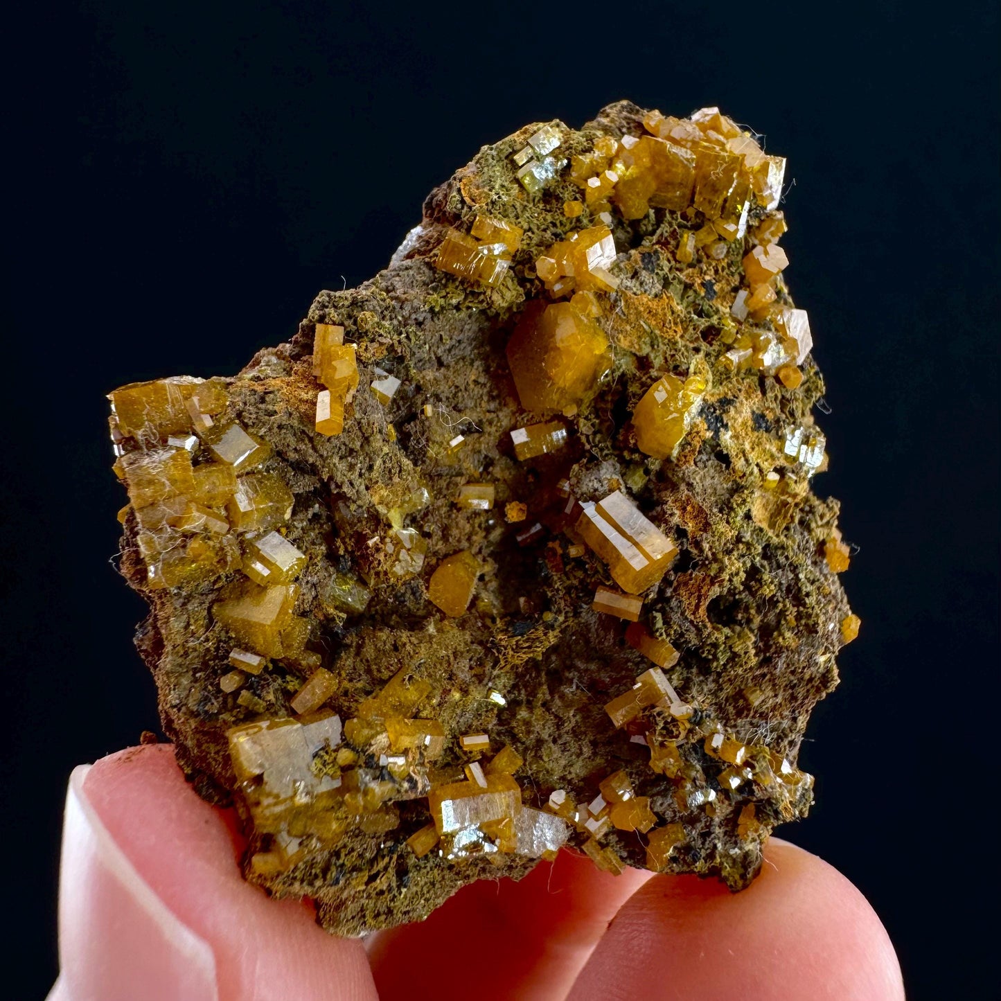 Mimetite Mineral Specimen | Rare Yellow Crystal from Thailand