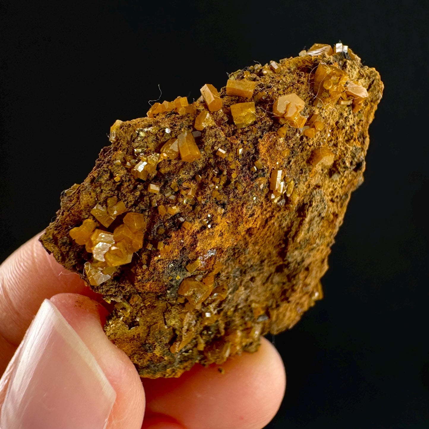 Mimetite Mineral Specimen | Rare Yellow Crystal from Thailand
