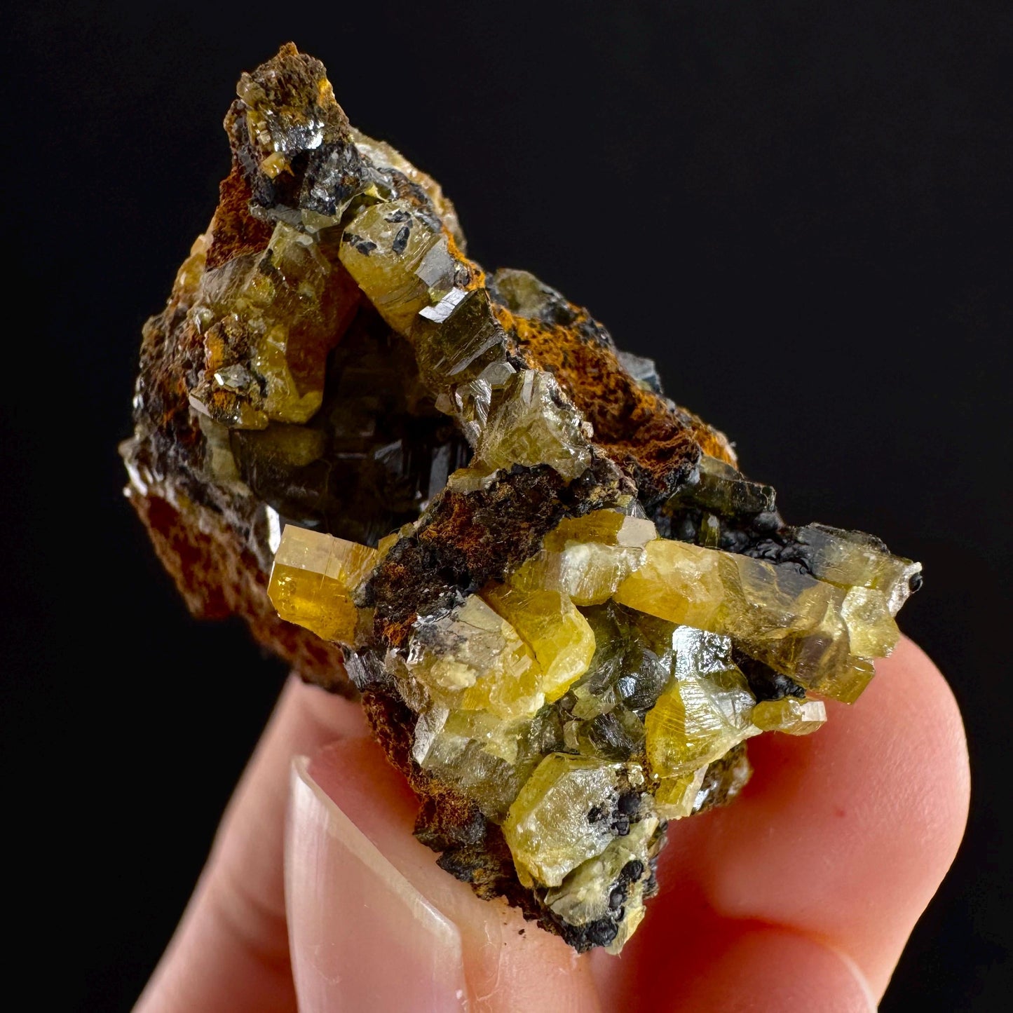 Mimetite Mineral Specimen | Rare Yellow Crystal from Thailand