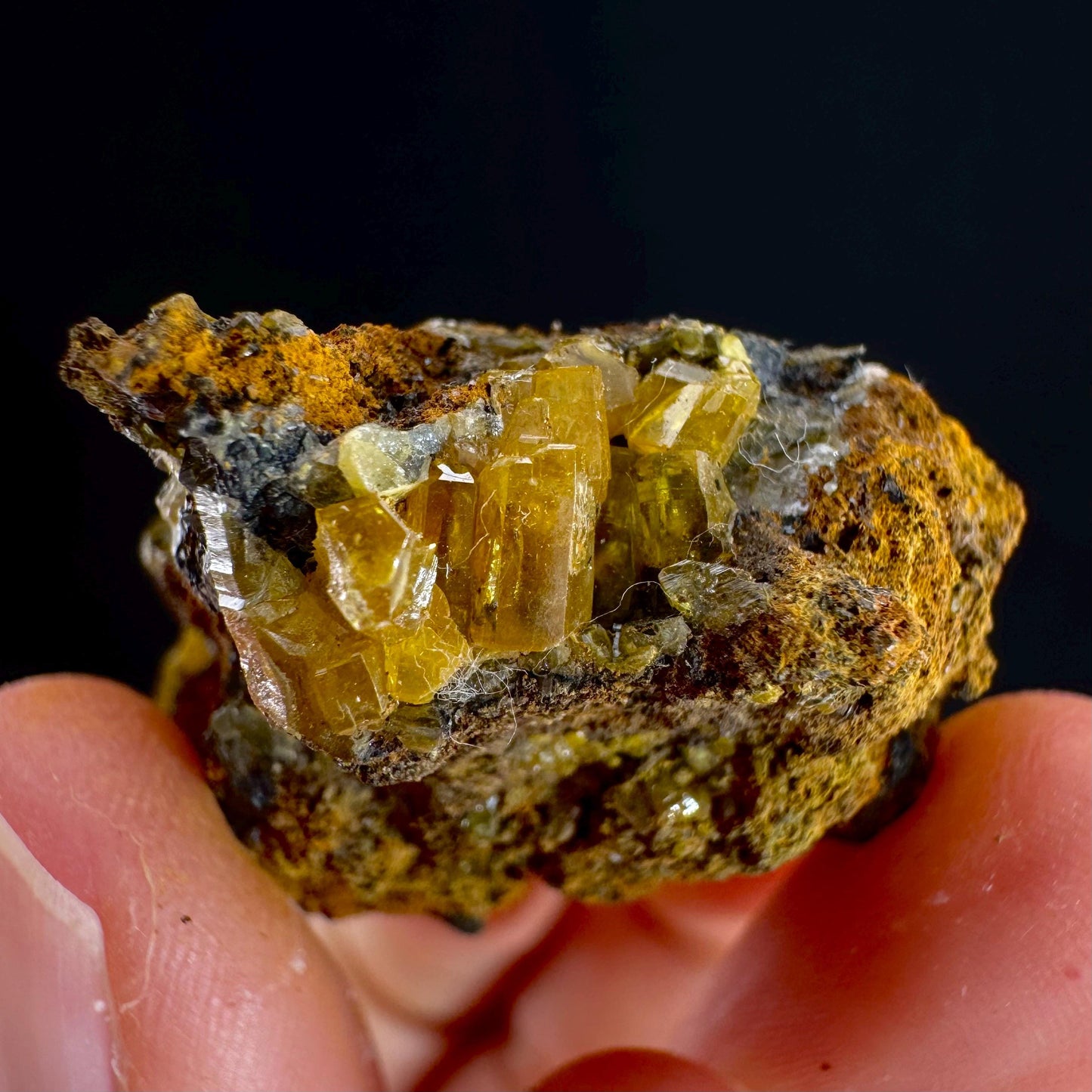 Mimetite Mineral Specimen | Rare Yellow Crystal from Thailand