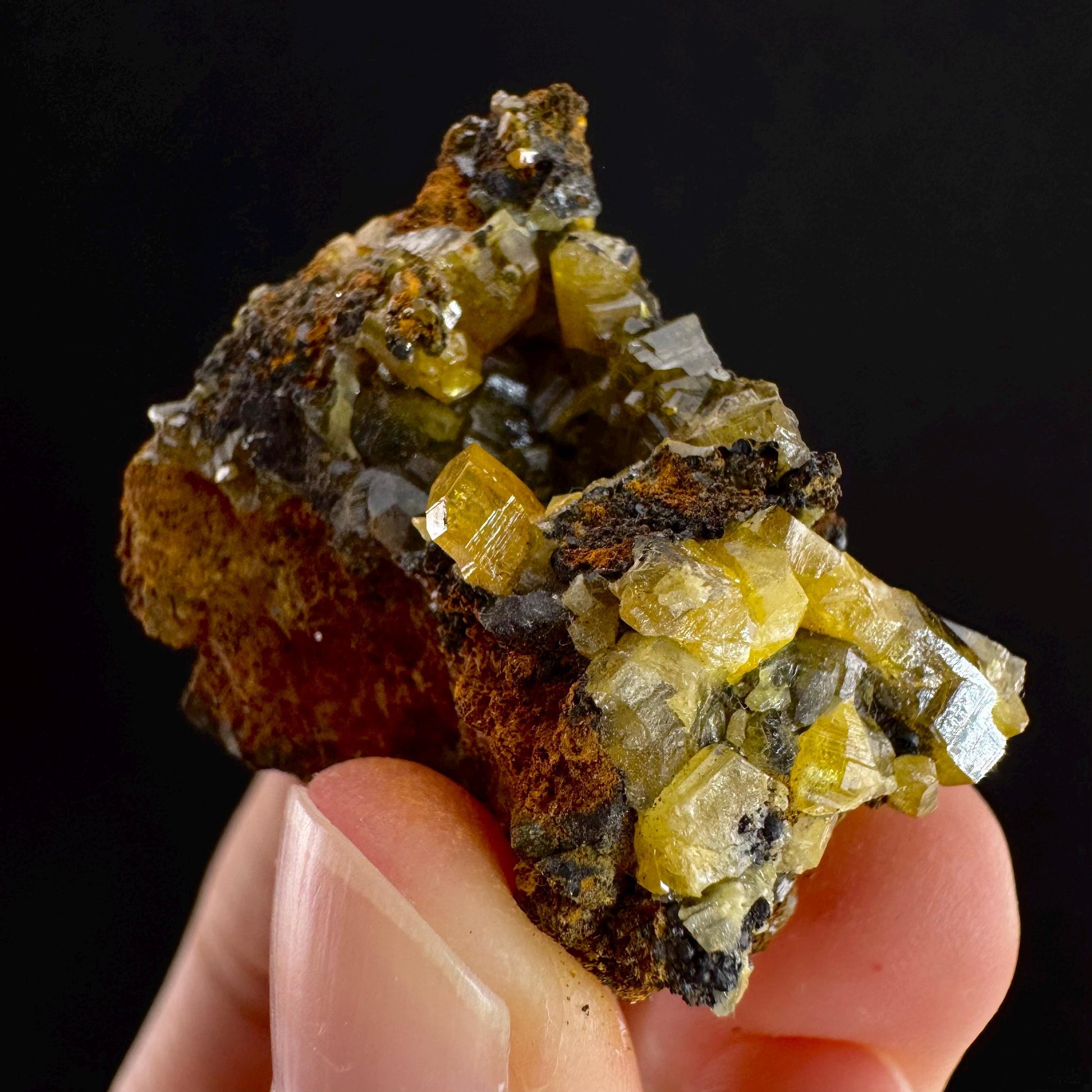 Mimetite Mineral Specimen | Rare Yellow Crystal from Thailand