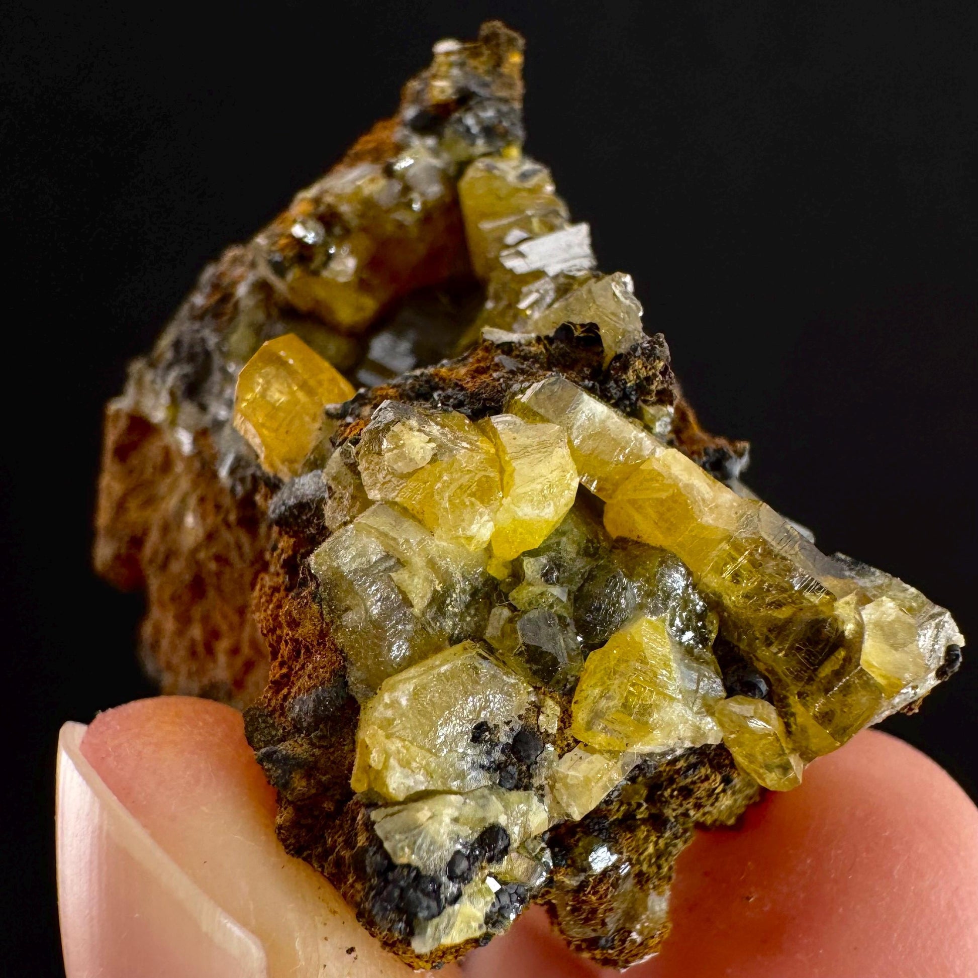 Mimetite Mineral Specimen | Rare Yellow Crystal from Thailand