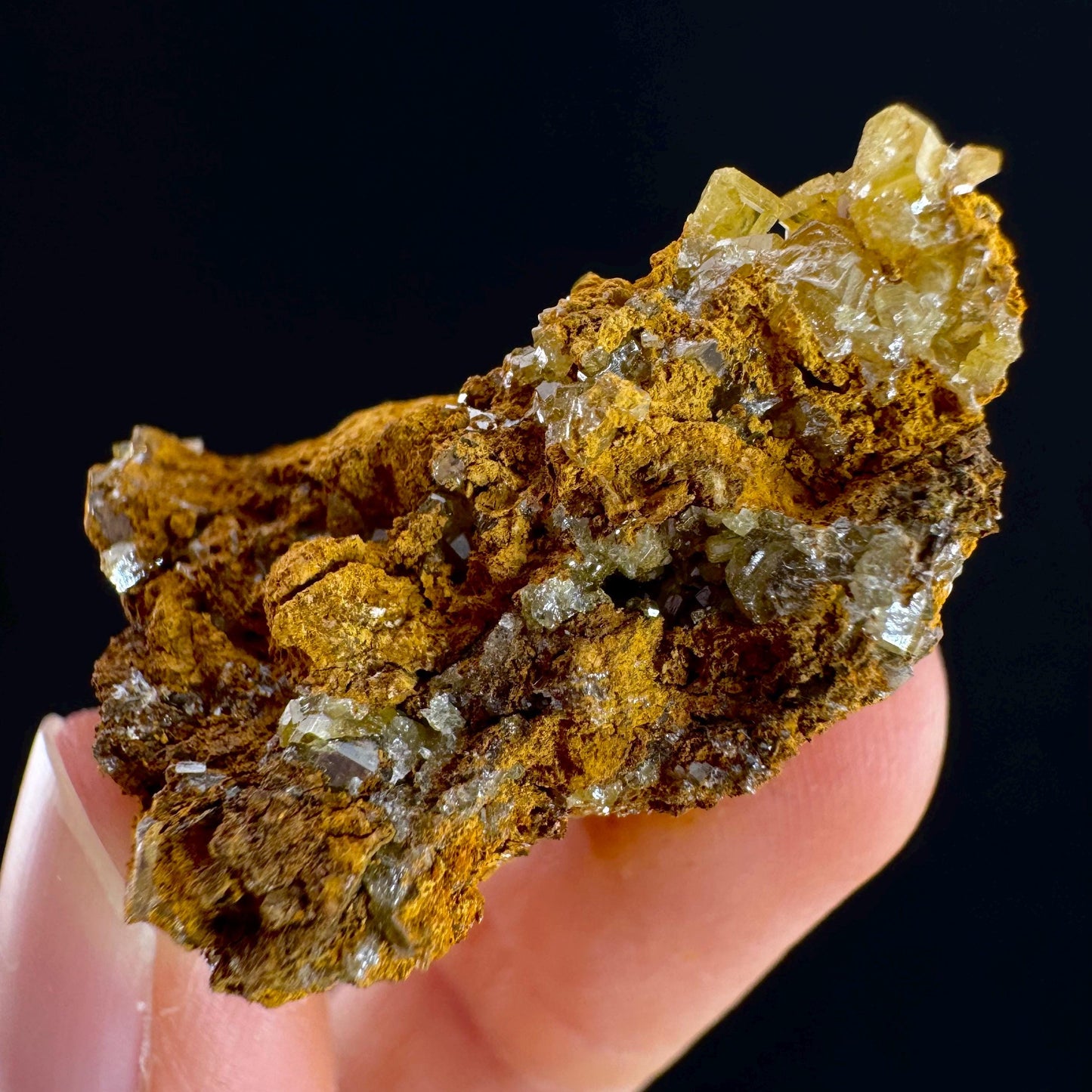 Mimetite Mineral Specimen | Rare Yellow Crystal from Thailand