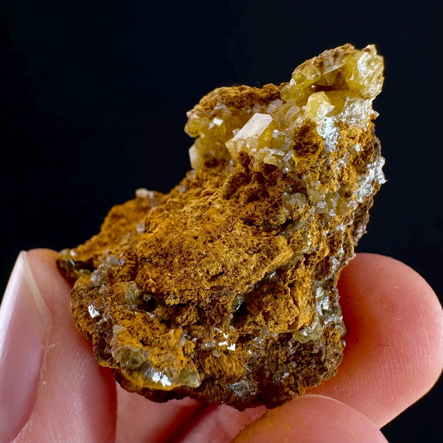 Mimetite Mineral Specimen | Rare Yellow Crystal from Thailand