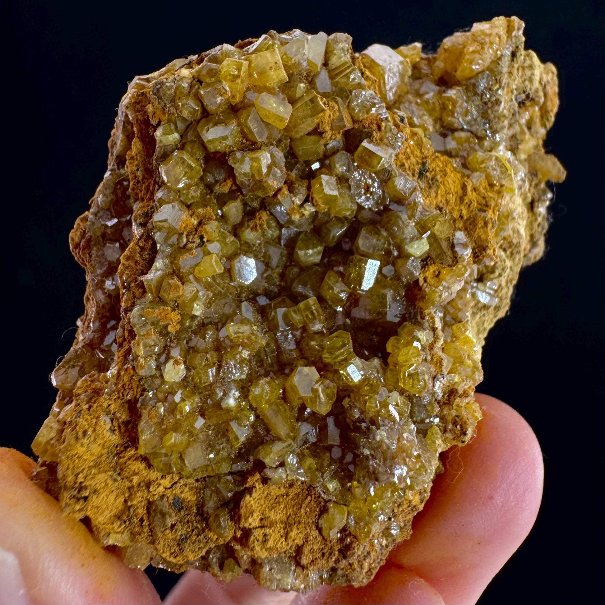 Mimetite Mineral Specimen | Rare Yellow Crystal from Thailand