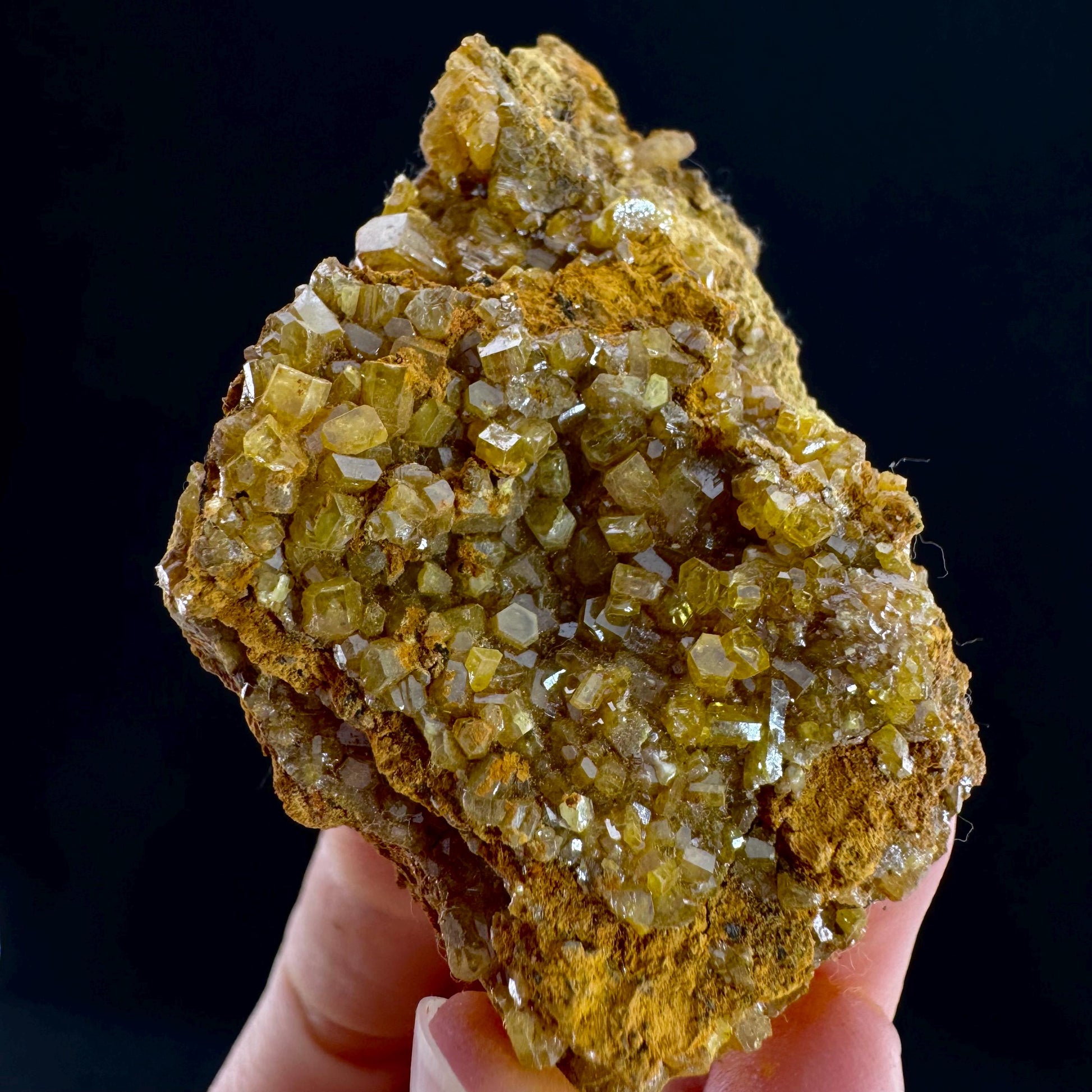 Mimetite Mineral Specimen | Rare Yellow Crystal from Thailand