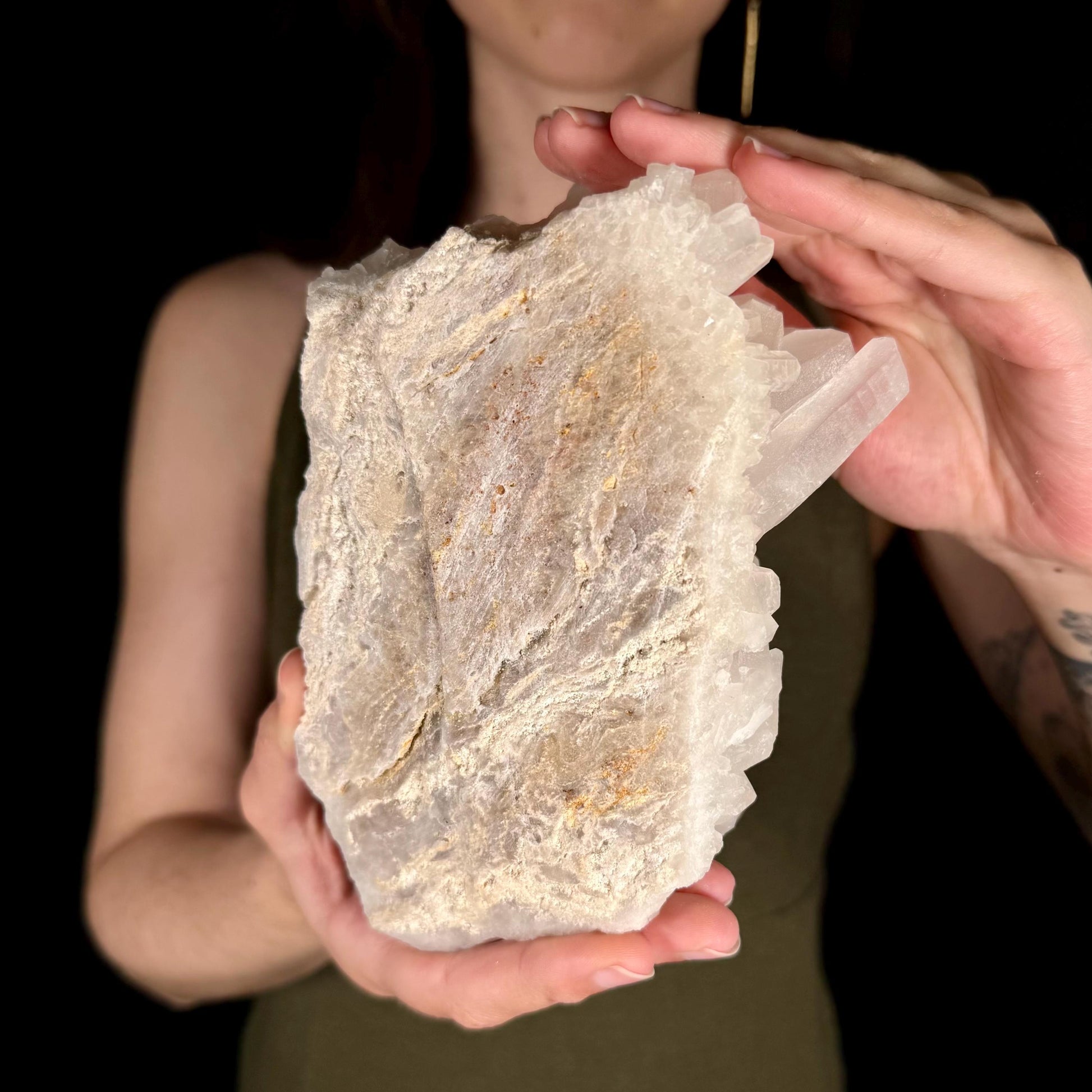 XL Natural Quartz Crystal Cluster | raw mineral specimen