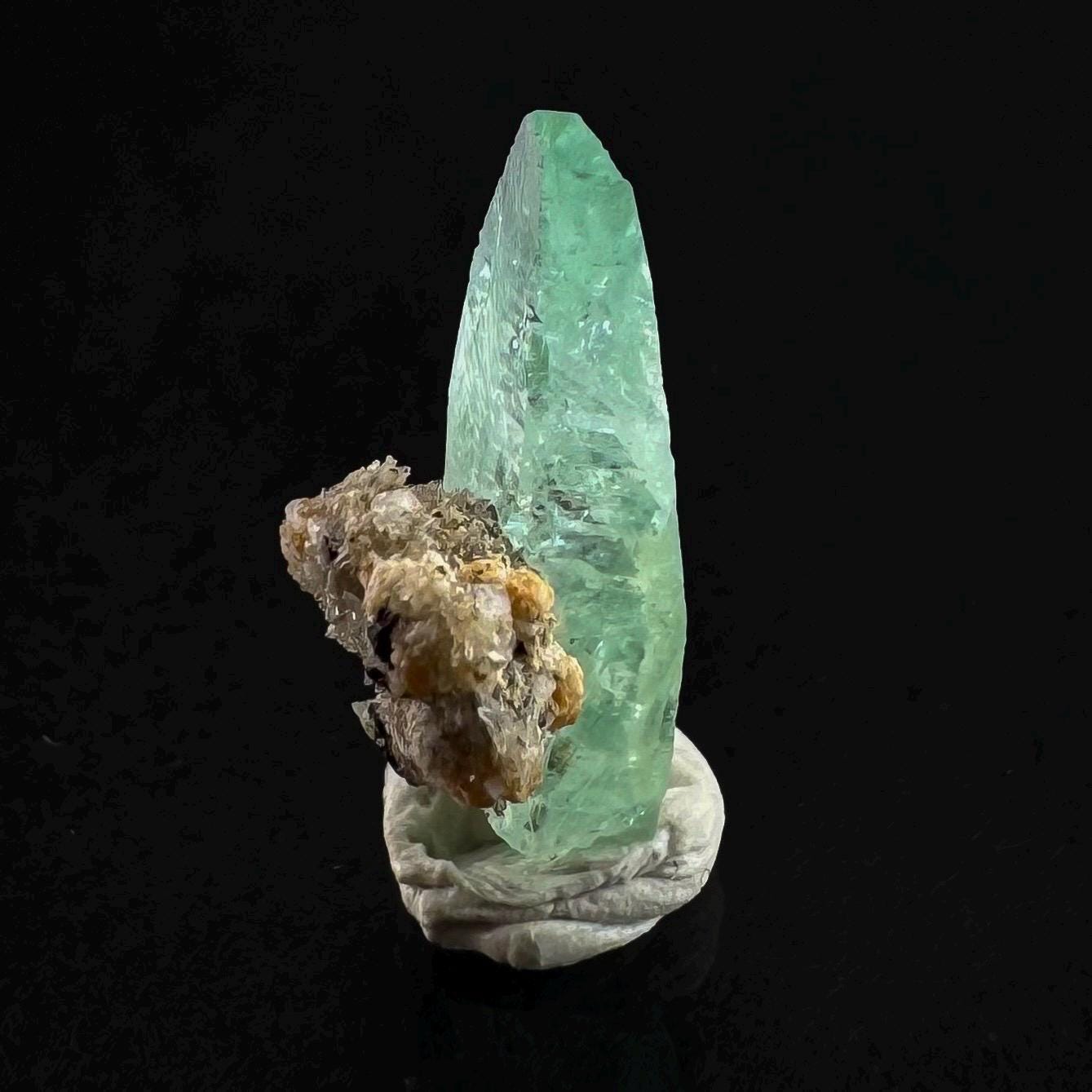 Phosphophyllite (Bolivia) | terminated phosphophyllite crystal, rare mineral specimen