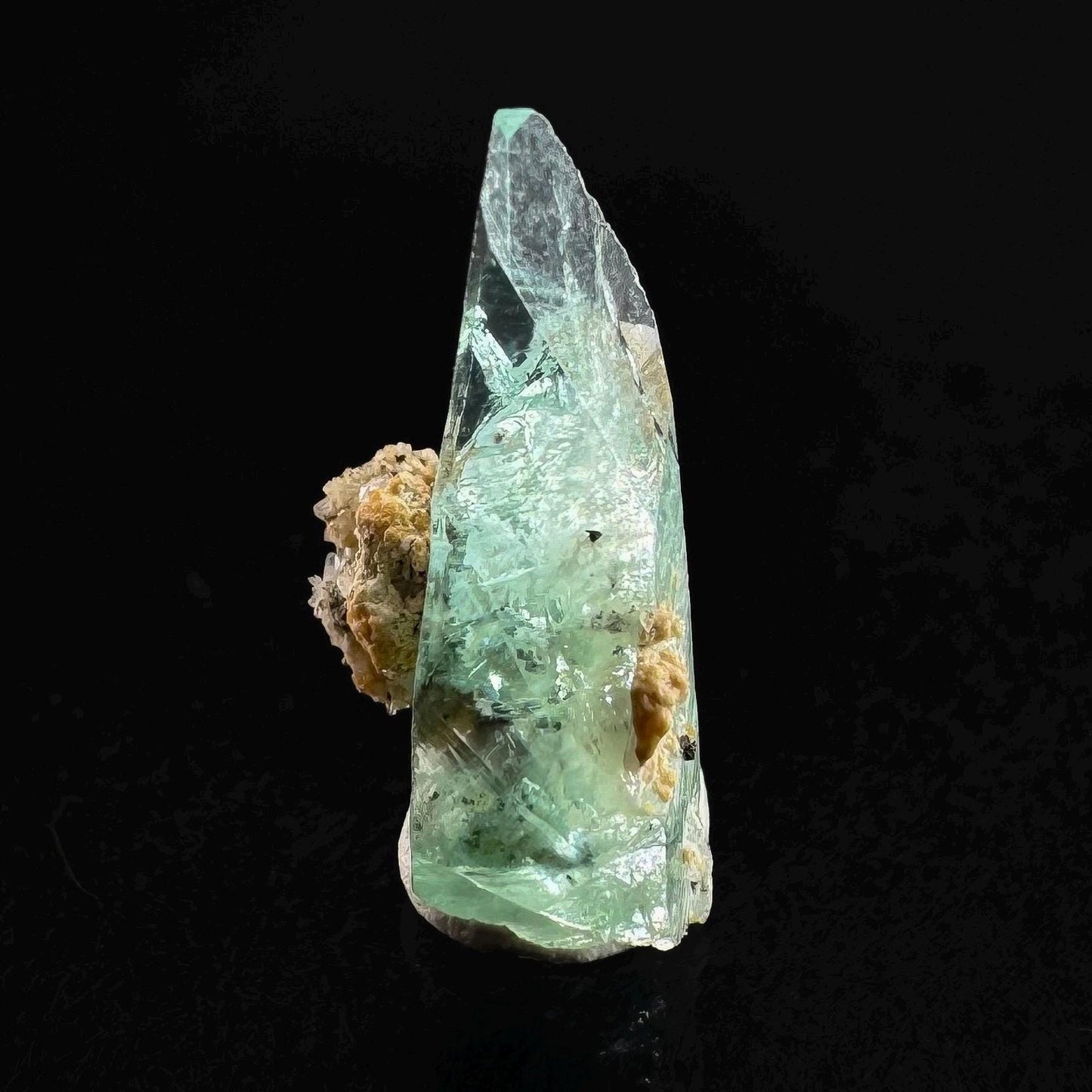 Phosphophyllite (Bolivia) | terminated phosphophyllite crystal, rare mineral specimen