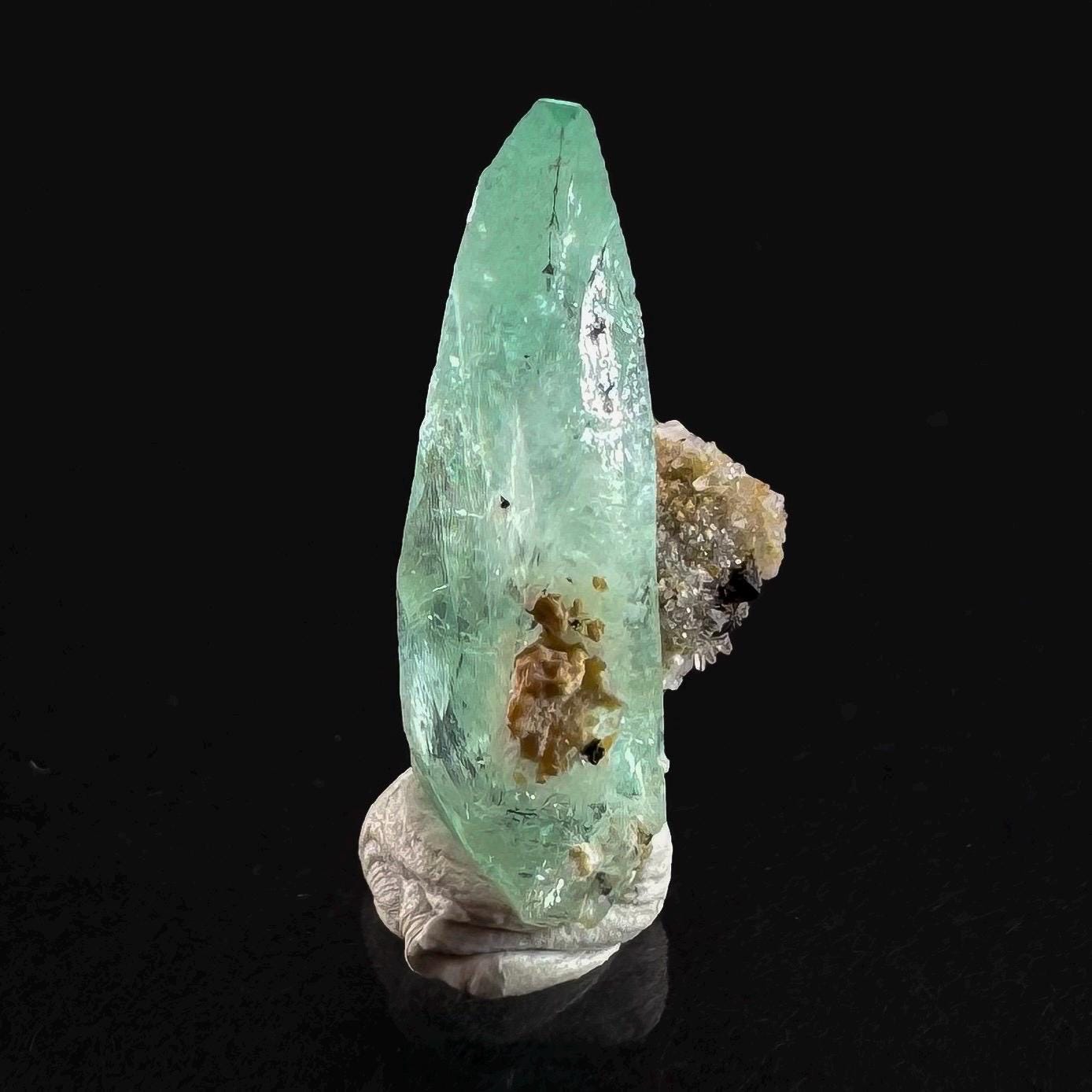 Phosphophyllite (Bolivia) | terminated phosphophyllite crystal, rare mineral specimen