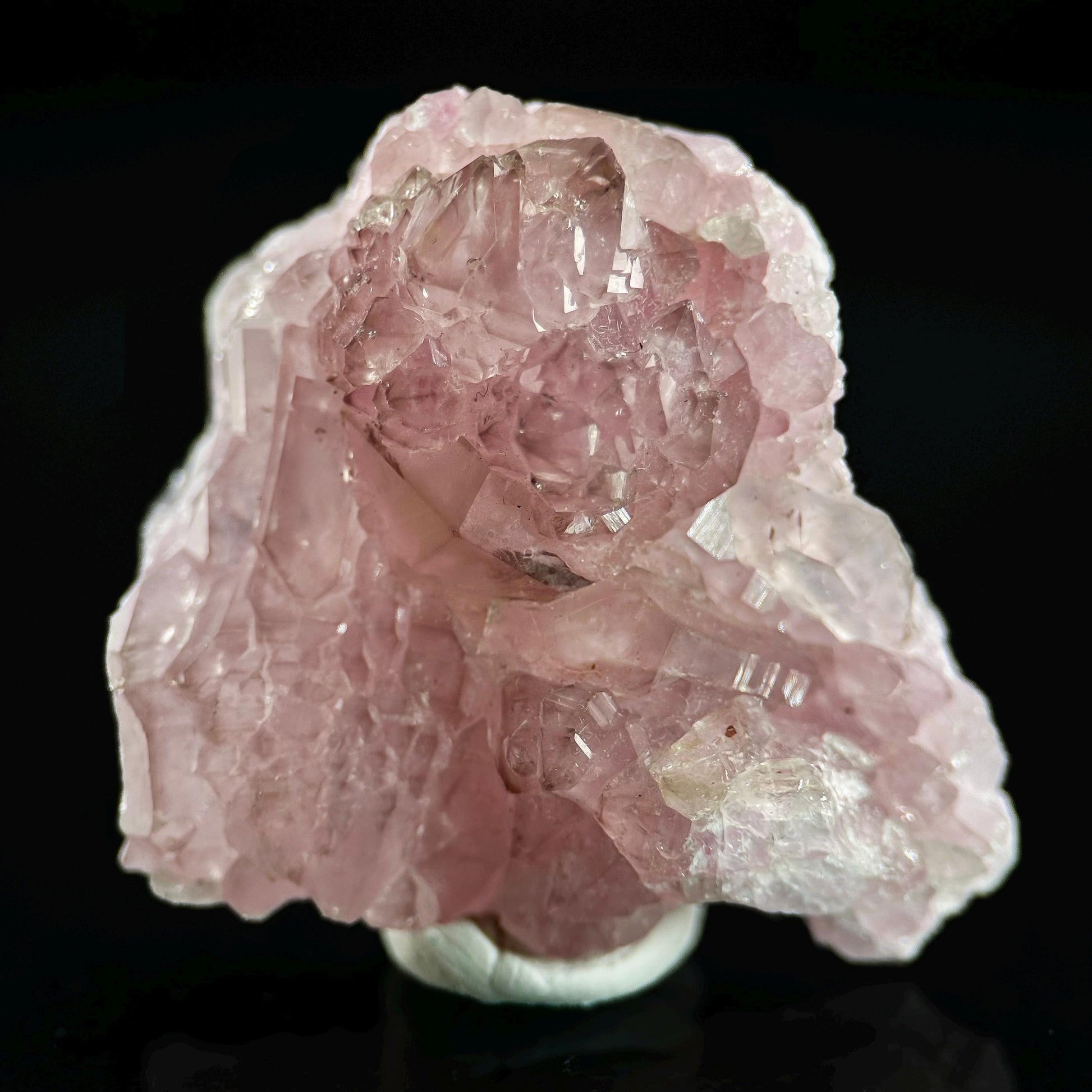 Crystallized Rose Quartz | Rare mineral specimen from Brazil