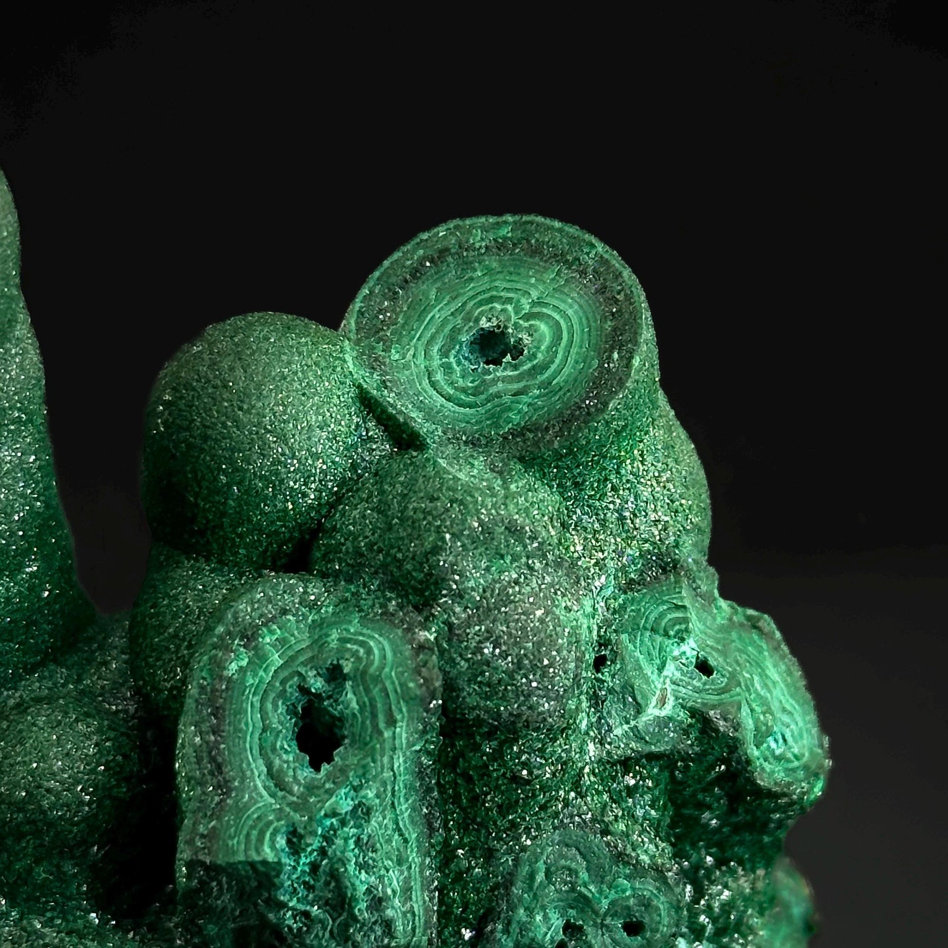 Malachite Stalactite (DR Congo) | natural malachite crystal, mineral specimen