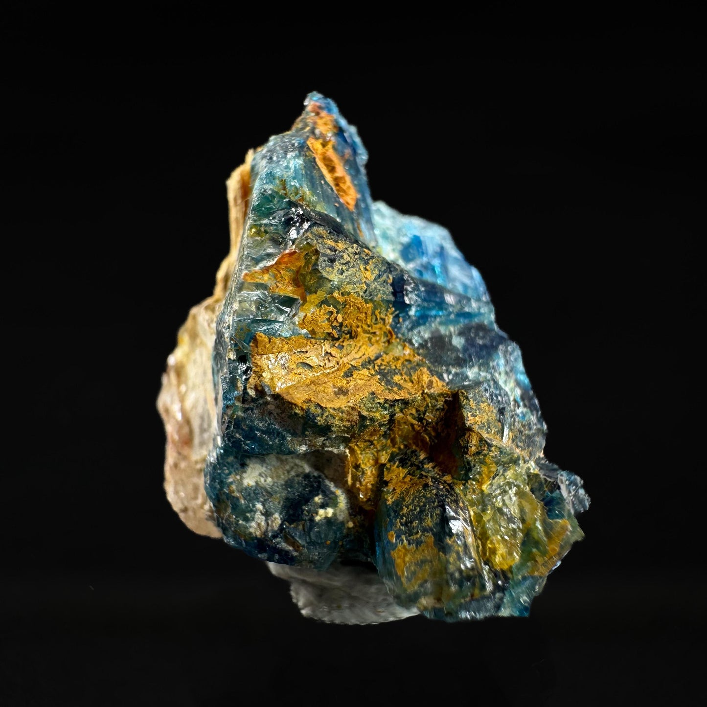 Euclase (Zimbabwe) | blue euclase crystal, rare mineral specimen