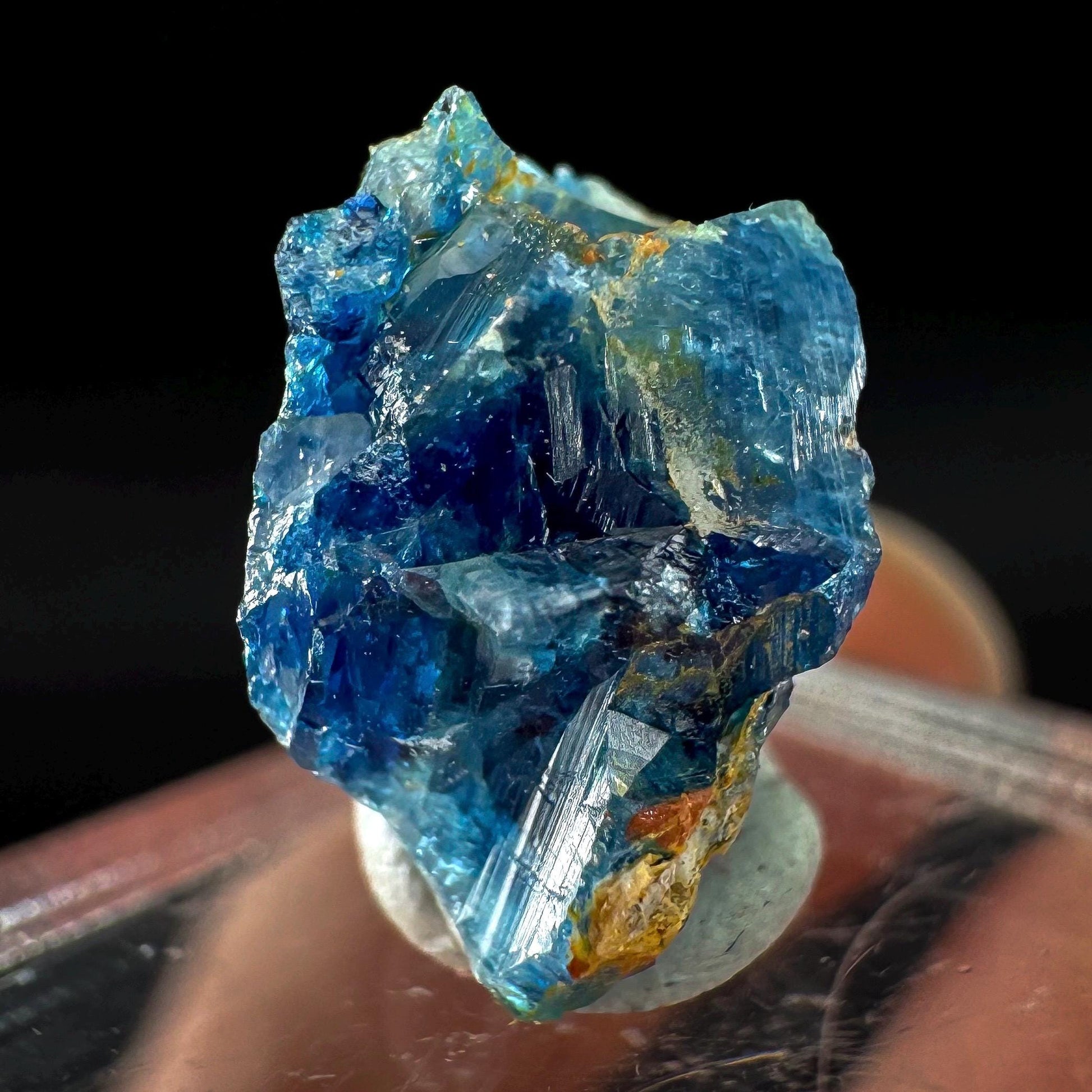 Euclase (Zimbabwe) | blue euclase crystal, rare mineral specimen