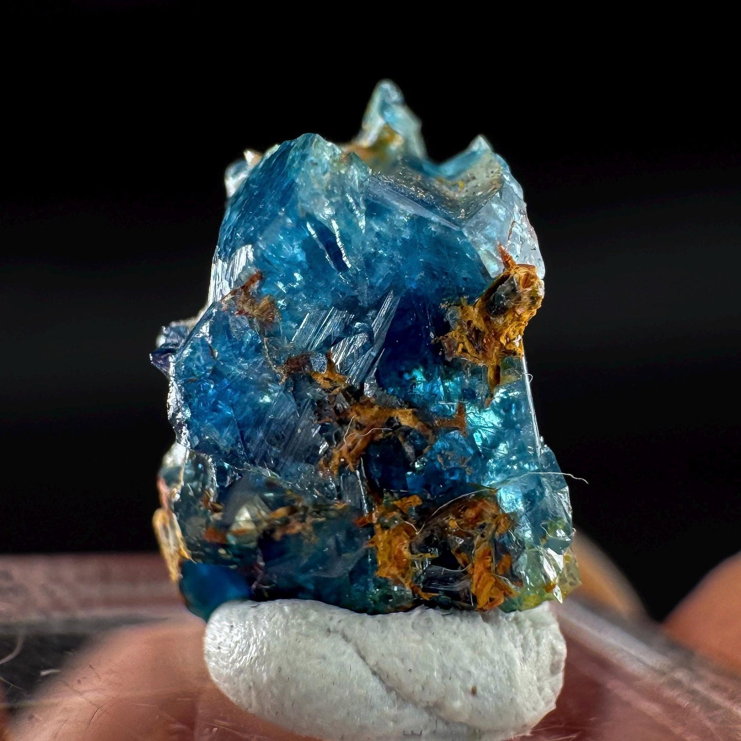 Euclase (Zimbabwe) | blue euclase crystal, rare mineral specimen