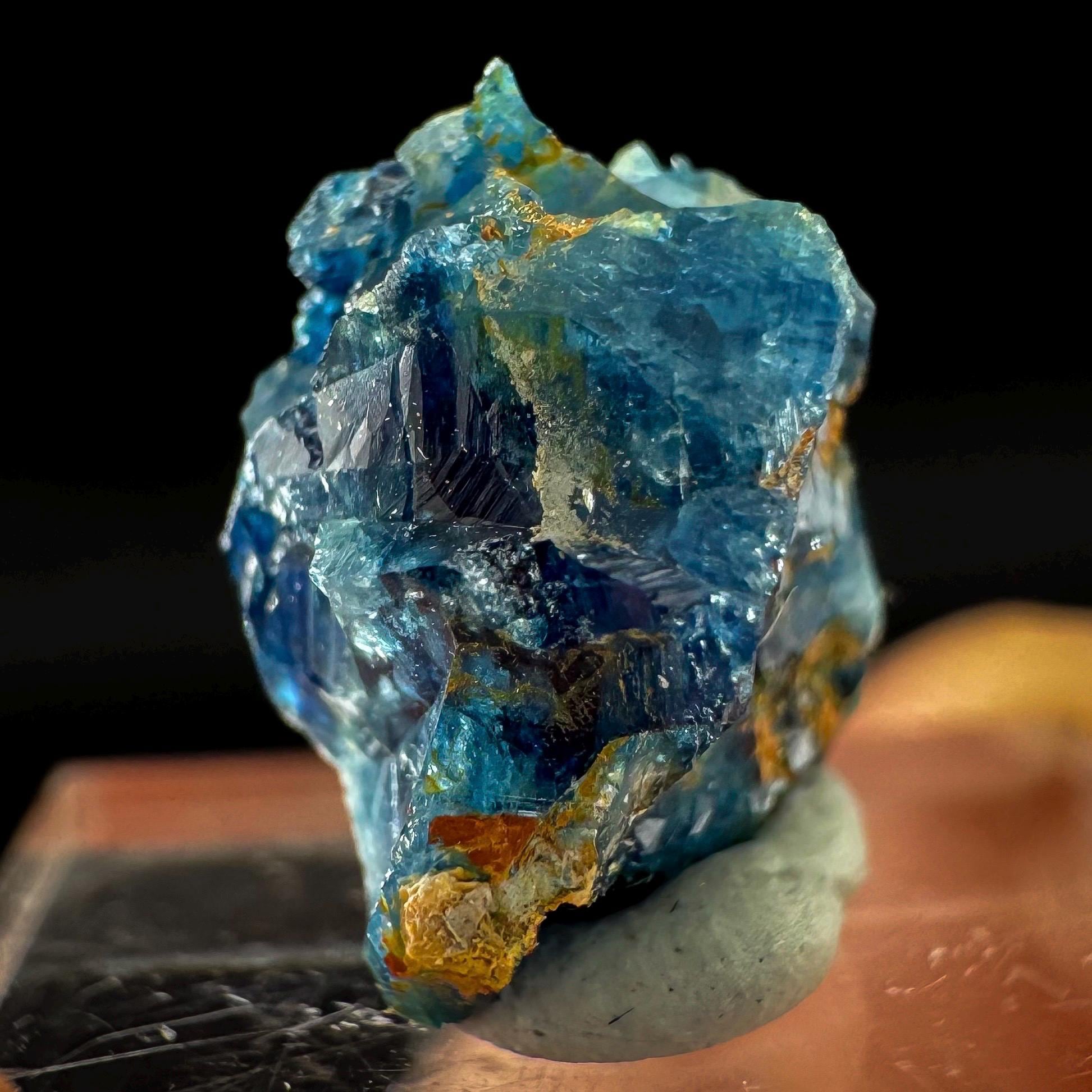 Euclase (Zimbabwe) | blue euclase crystal, rare mineral specimen