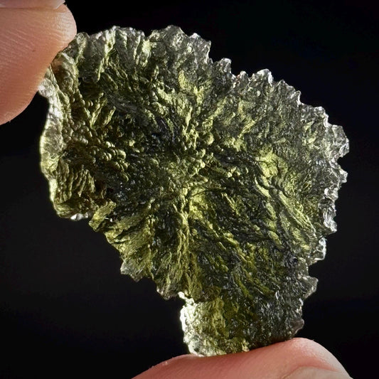 Genuine Raw Moldavite Specimen | Czech Tektite, 7.3g