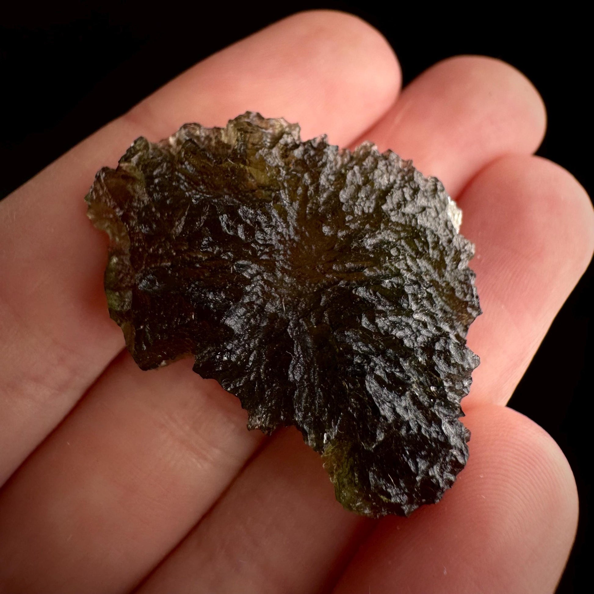 Genuine Raw Moldavite Specimen | Czech Tektite, 7.3g
