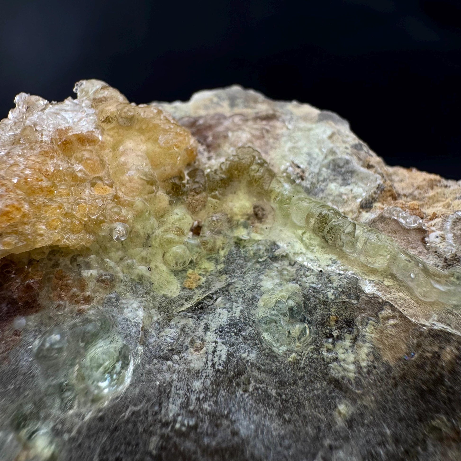 UV Reactive Hyalite Opal | Fluorescent Mineral Specimen from Namibia