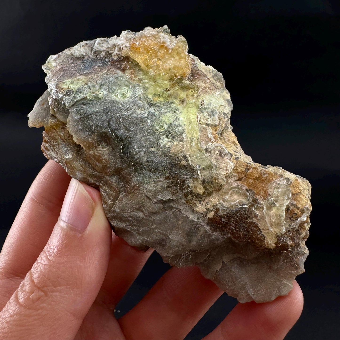 UV Reactive Hyalite Opal | Fluorescent Mineral Specimen from Namibia