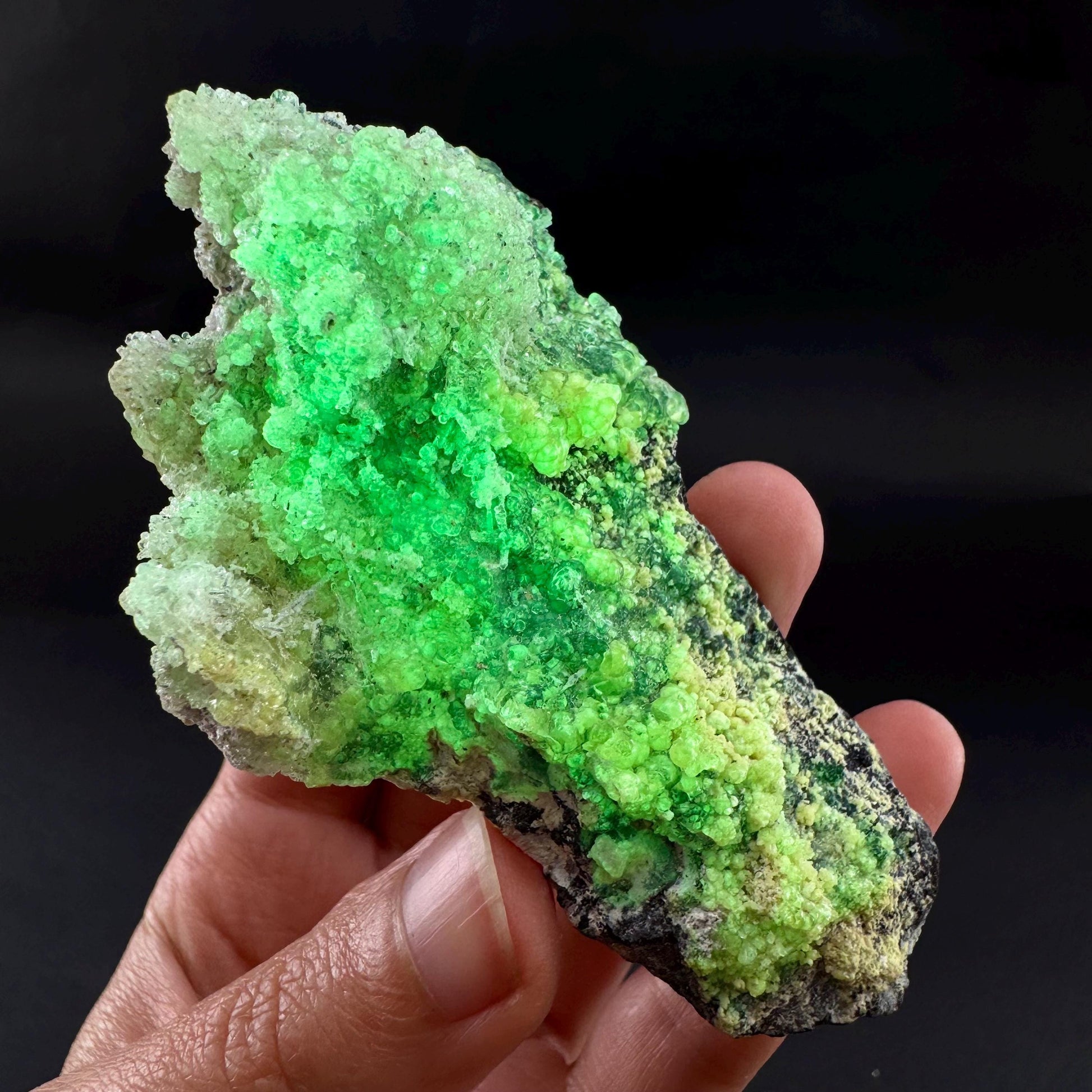 UV Reactive Hyalite Opal | Fluorescent Mineral Specimen from Namibia